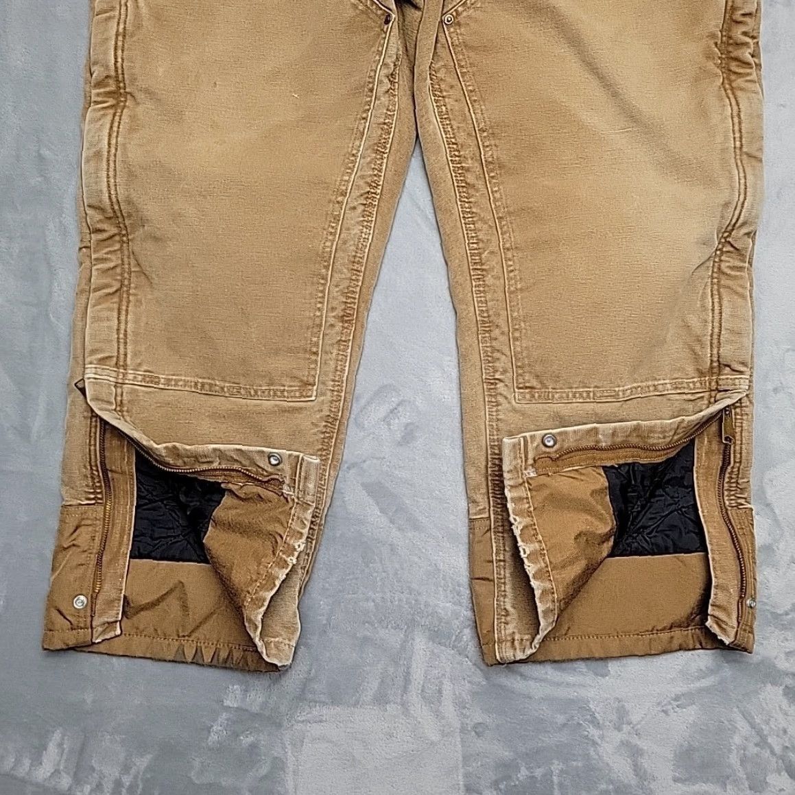 Carhartt VINTAGE Carhartt Pants Carpenter 42x30 Double Knee Insulated Canvas Brown Men Regular 5-Pocket Classic Workwear B194 Size US 42 / EU 58 - 7 Thumbnail