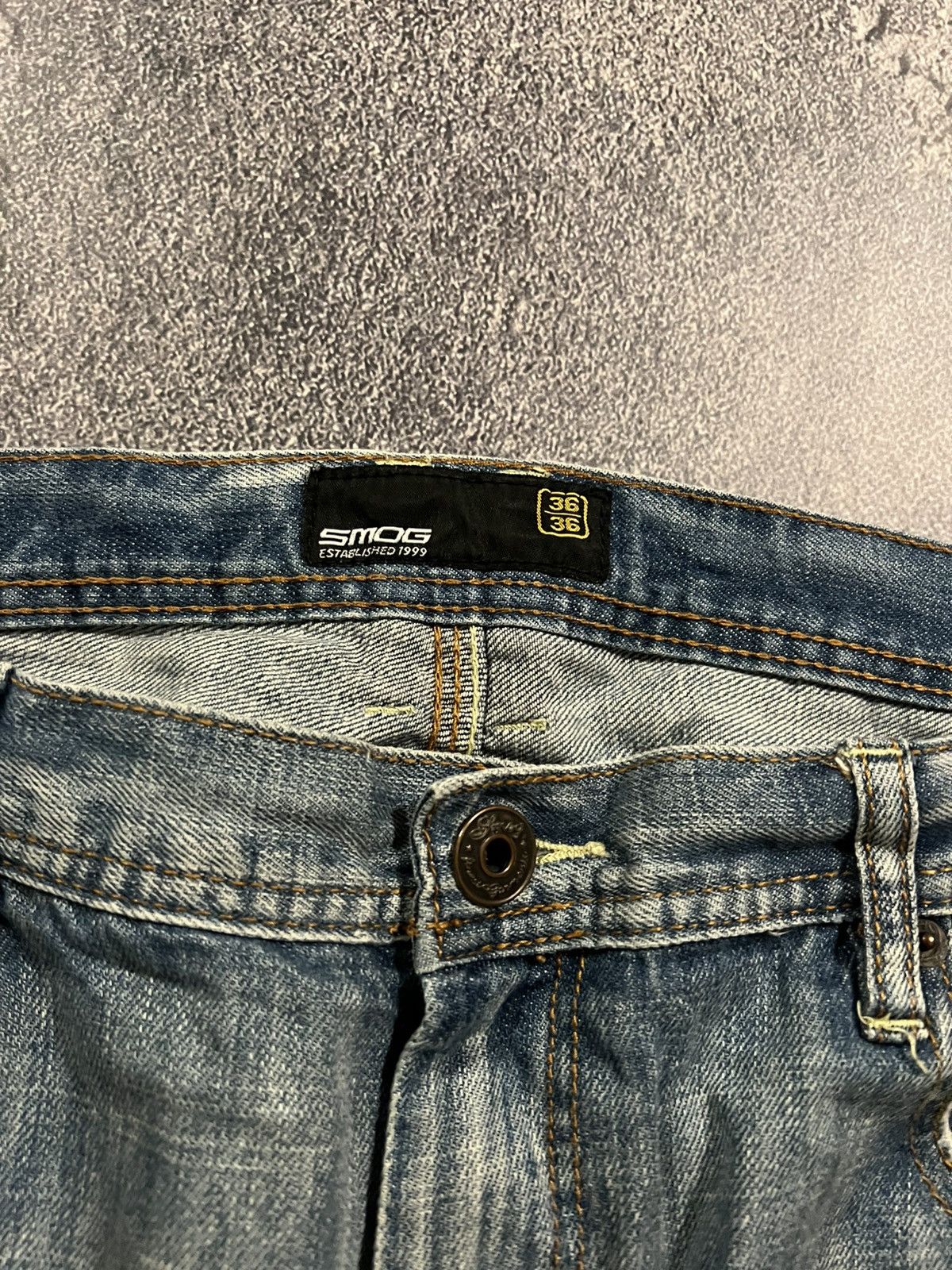 Vintage Avan-Garde Baggy Vintage Style Jeans / Retro Streetwear 90 Size US 38 / EU 54 - 9 Thumbnail