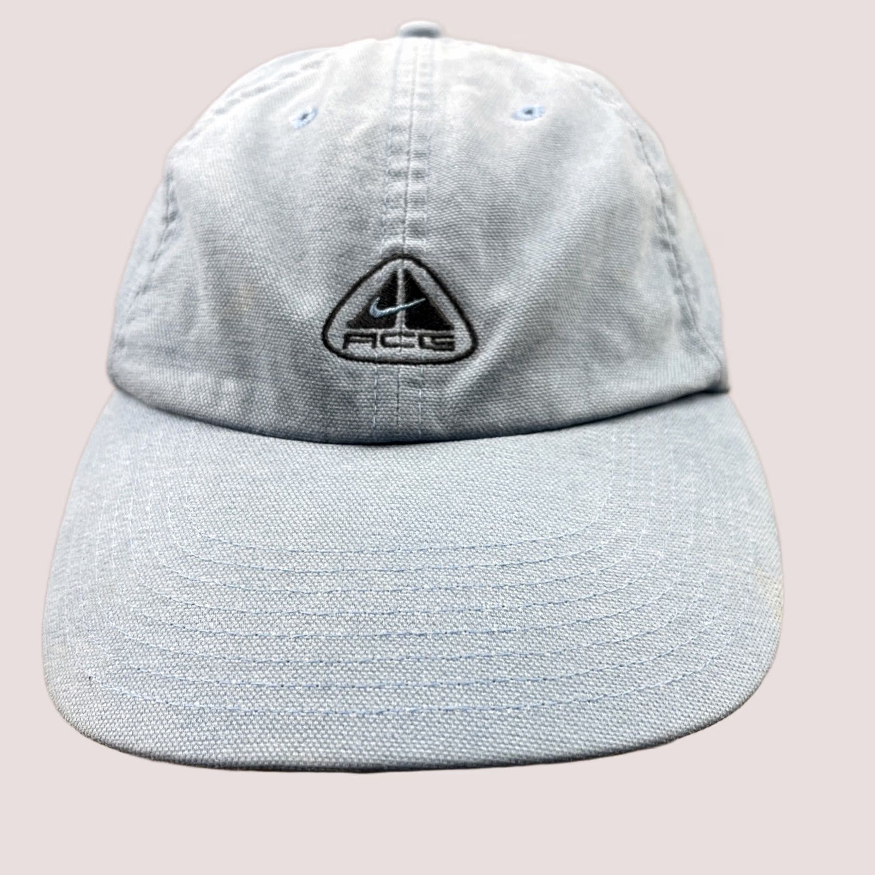 Nike ACG VINTAGE Nike ACG Hat Cap Mens Strap Back Blue All Conditions Gear Adjustable Hat Size ONE SIZE - 1 Thumbnail