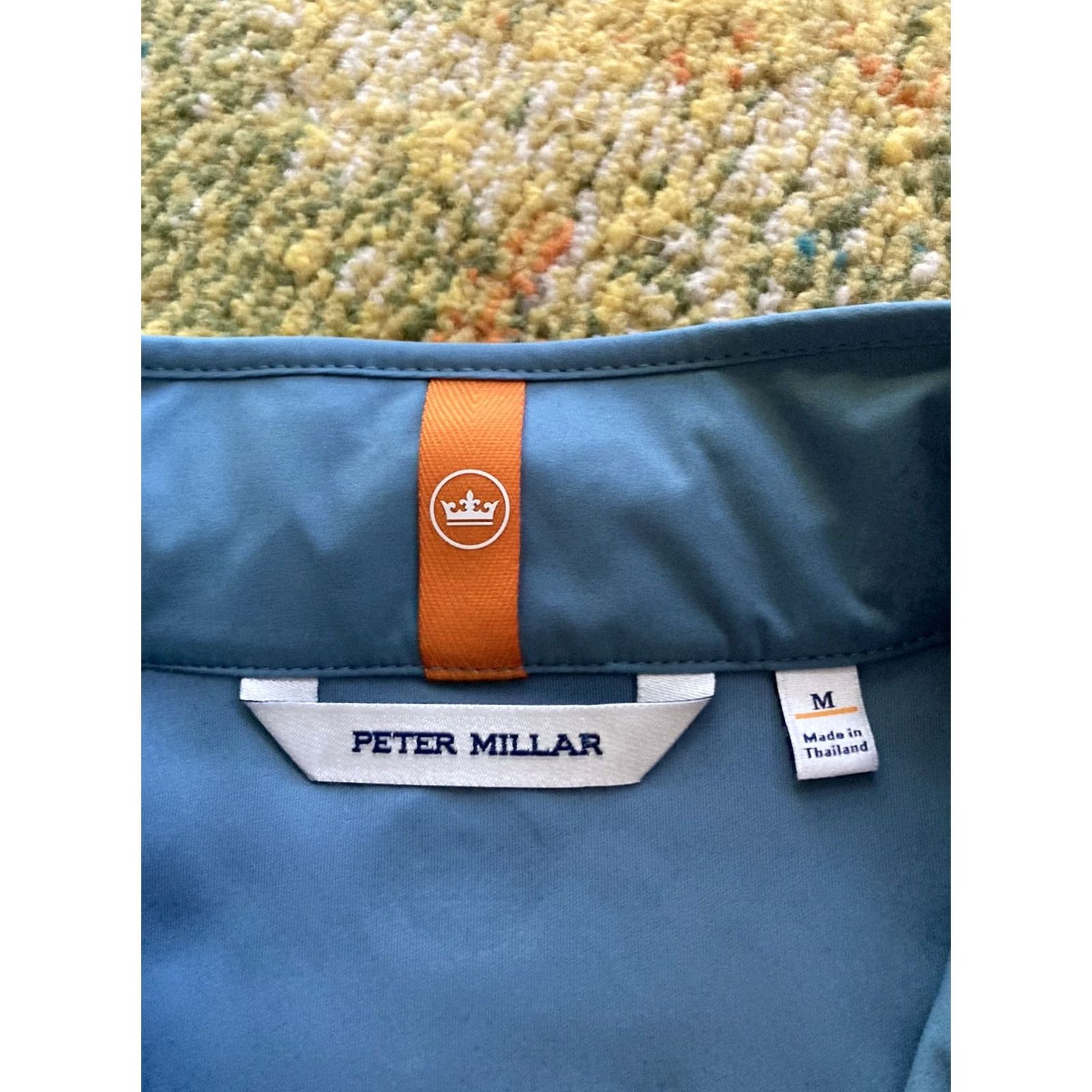 Peter Millar Peter Millar Jacket Mens Medium Weld Elite Hybrid 1/2 Zip Performance Light Blue Windbreaker Blue M Mens Size US M / EU 48-50 / 2 - 6 Thumbnail