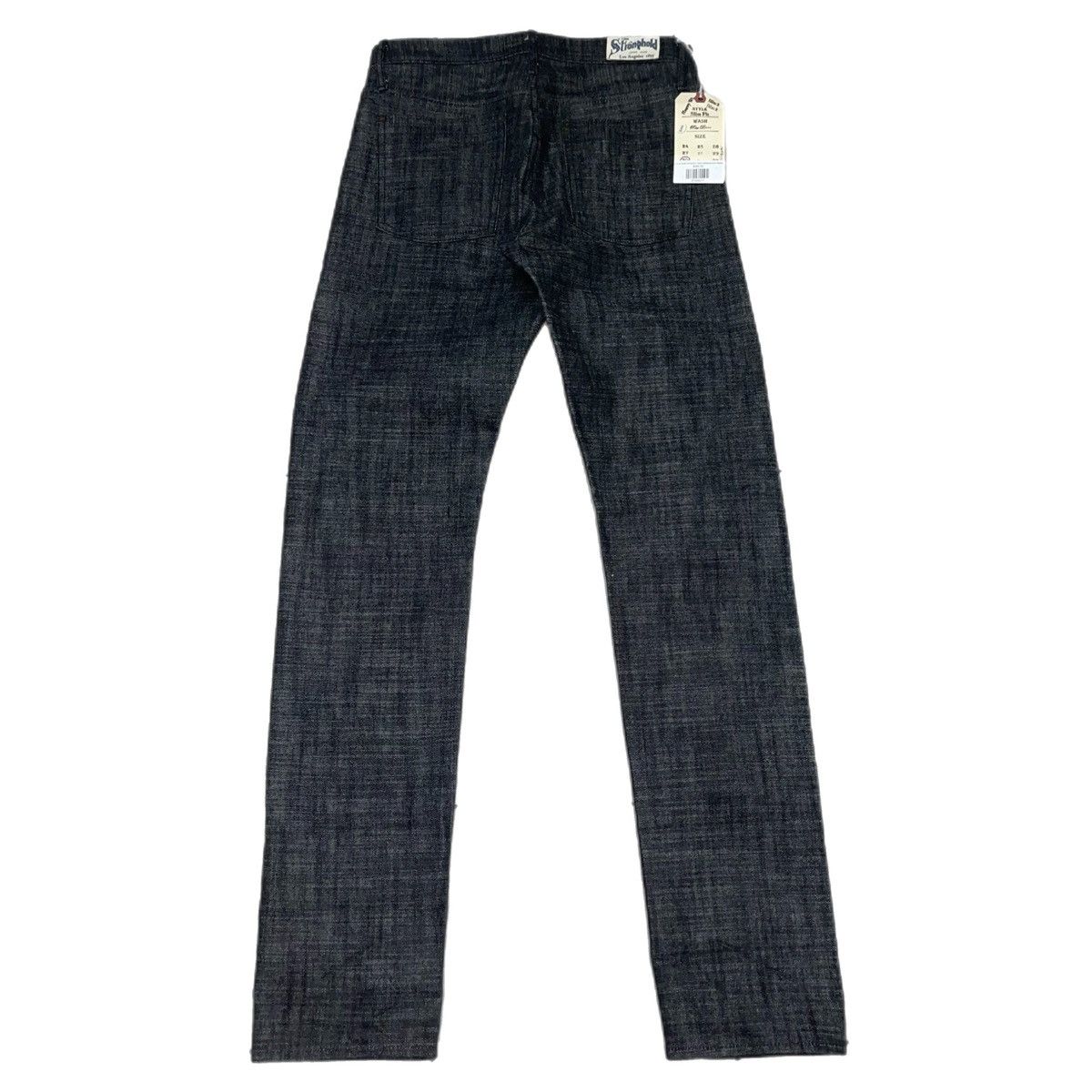 Stronghold × The Stronghold Stronghold 12.5 OZ Slim Straight Raw Denim Black Size US 31 - 2 Thumbnail