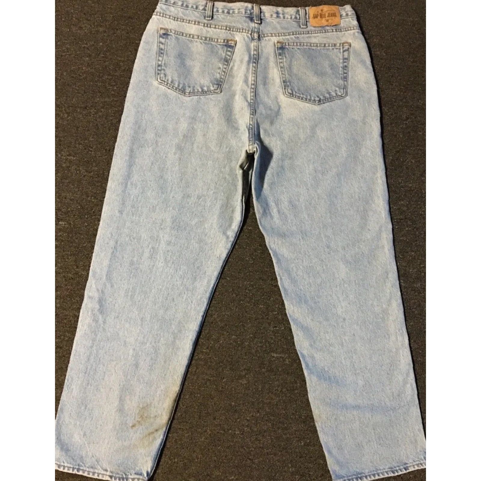 Gap VINTAGE Gap Jeans Men 38 Blue Distressed Easy Fit Relaxed 30in Denim 90s Skater Punk Retro Y2K Grunge Rockabilly Band 80s USA Size US 38 / EU 54 - 2 Thumbnail
