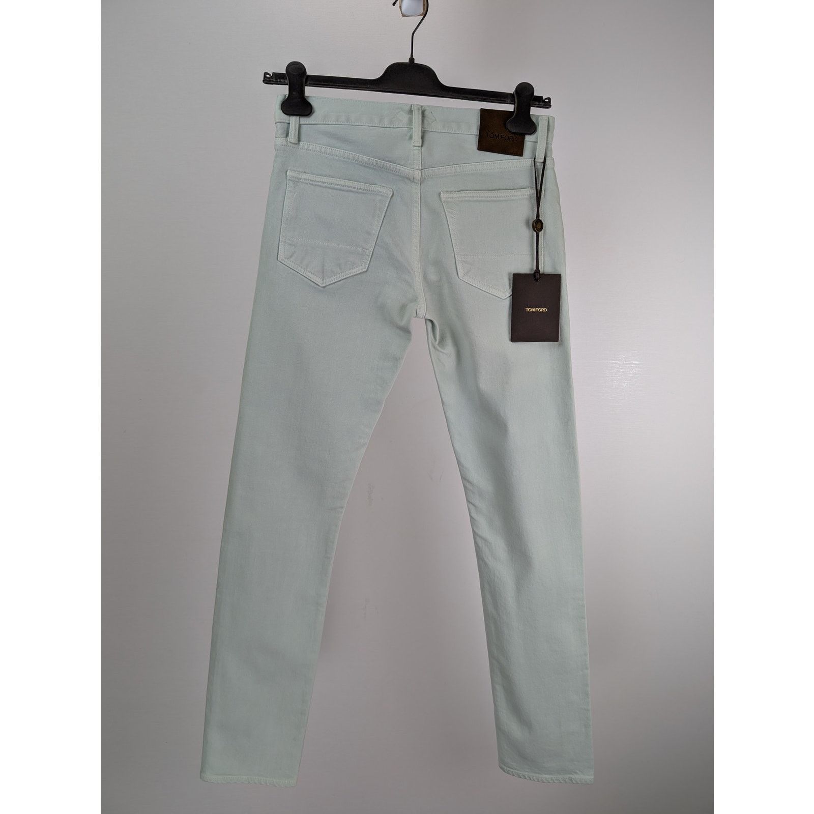 Tom Ford o1rshd1 Slim Denim Jeans in Light Mint Green Size US 30 / EU 46 - 12 Thumbnail