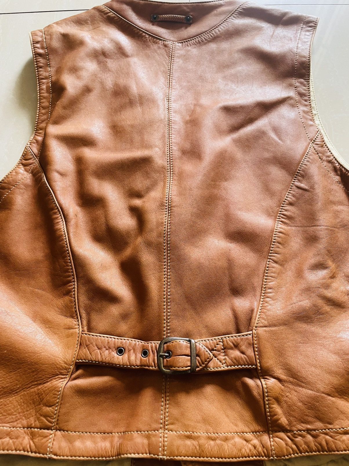 Vintage Asparoke vintage leather vest Size US L / EU 52-54 / 3 - 6 Thumbnail