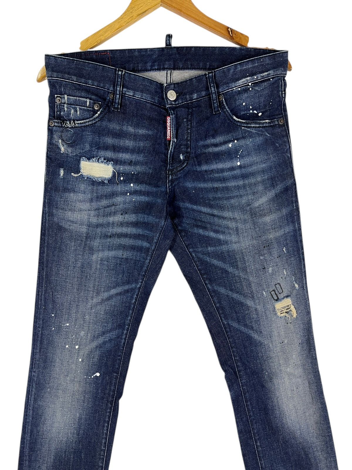 Dsquared2 🔥 Dsquared2 distressed denim jeans paint splatter Size US 31 - 4 Thumbnail