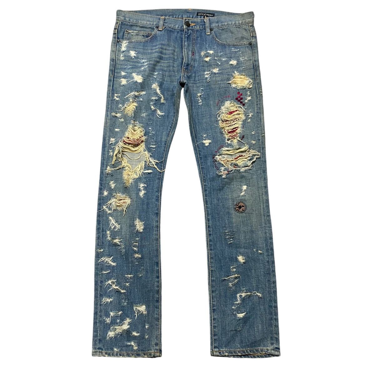 Japanese Brand Dole Project Damage Jeans Size US 34 / EU 50 - 1 Thumbnail