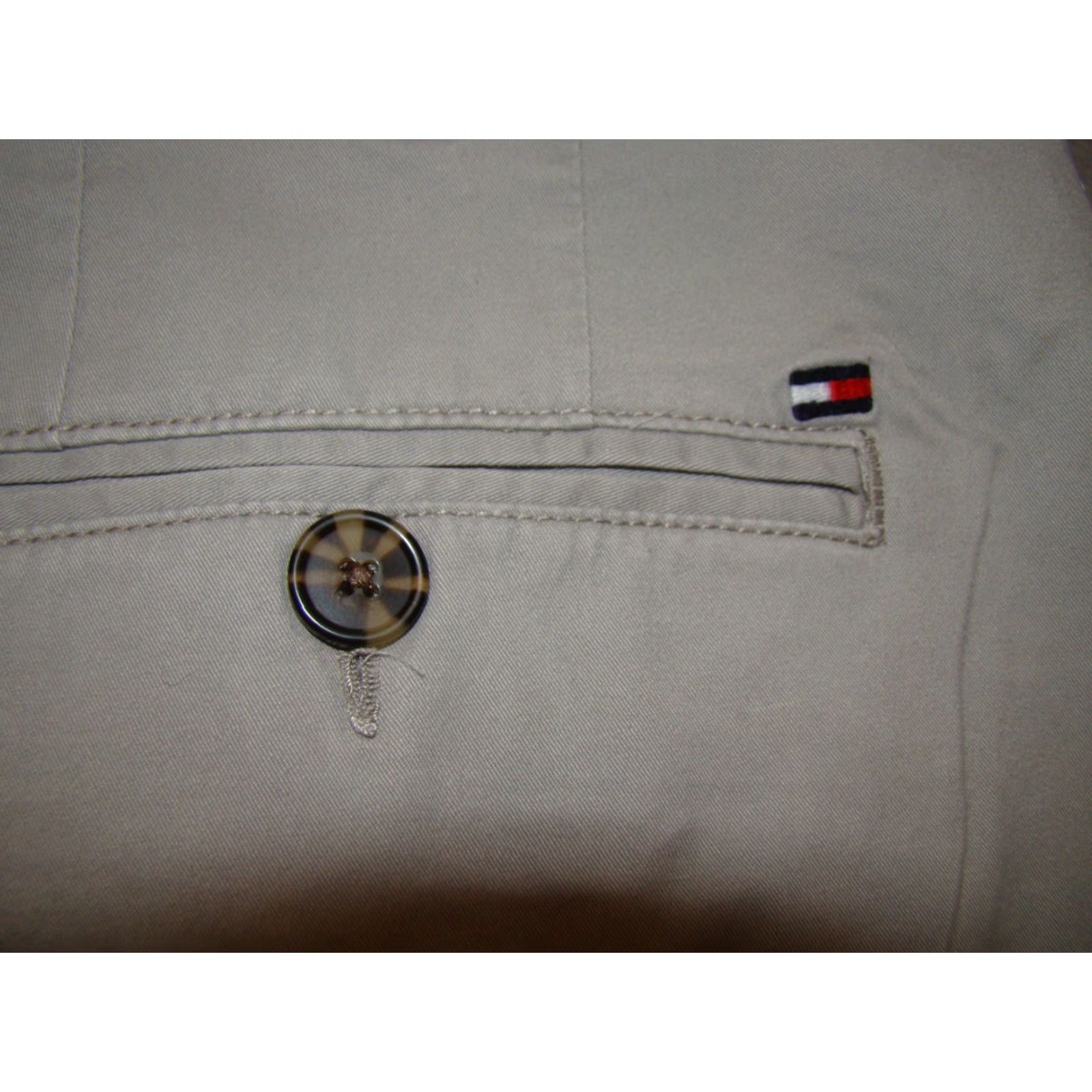 Tommy Hilfiger Tommy Hilfiger Classic Fit Mens Pants Chino 42x38 Gray Straight Leg Cotton Flat Front Classic Mens Size US 42 / EU 58 - 8 Thumbnail