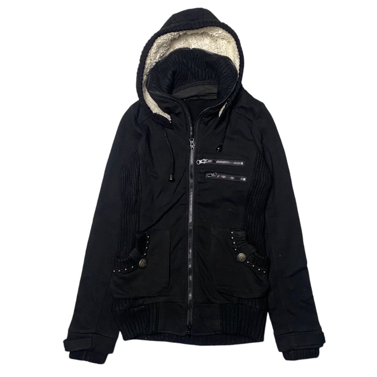 If Six Was Nine × Japanese Brand × Le Grande Bleu (L.G.B.) 2000's Ingni Gothic Double Layer Full Hoodie Size US XS / EU 42 / 0 - 1 Thumbnail
