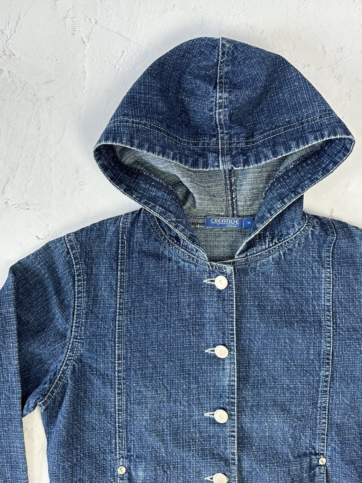 Beauty Beast × If Six Was Nine × Vintage Vintage Denim Hooded Crop Jacket Size M / US 6-8 / IT 42-44 - 5 Thumbnail