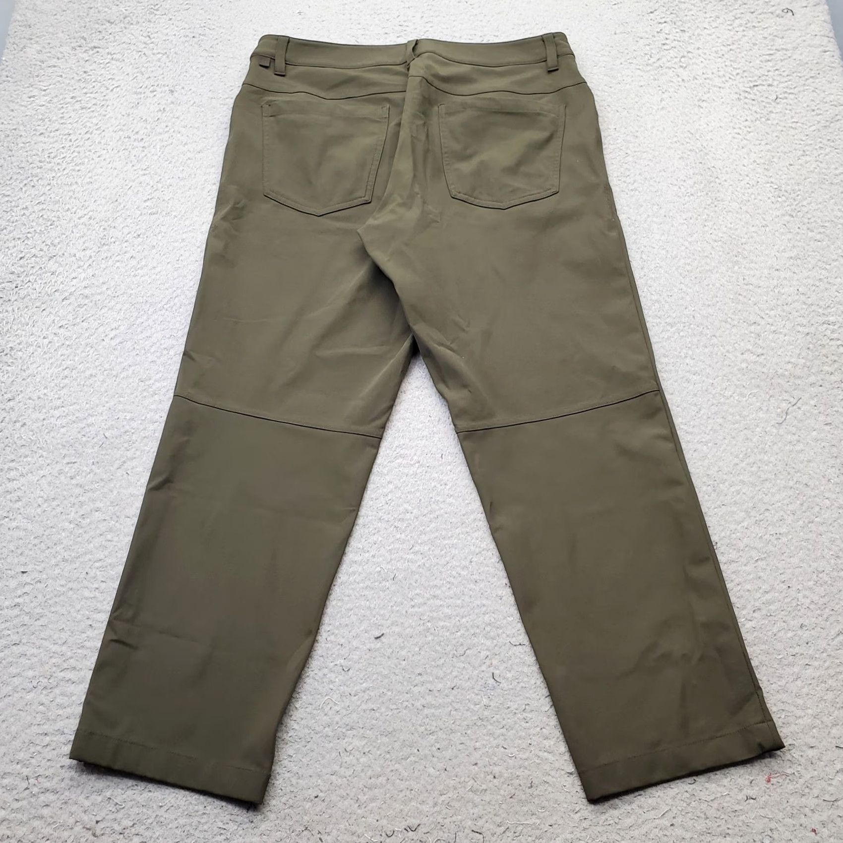 Lululemon Lululemon Mens 31 Green Stretch ABC Pants Flat Front Straight Leg Size US 31 - 2 Thumbnail