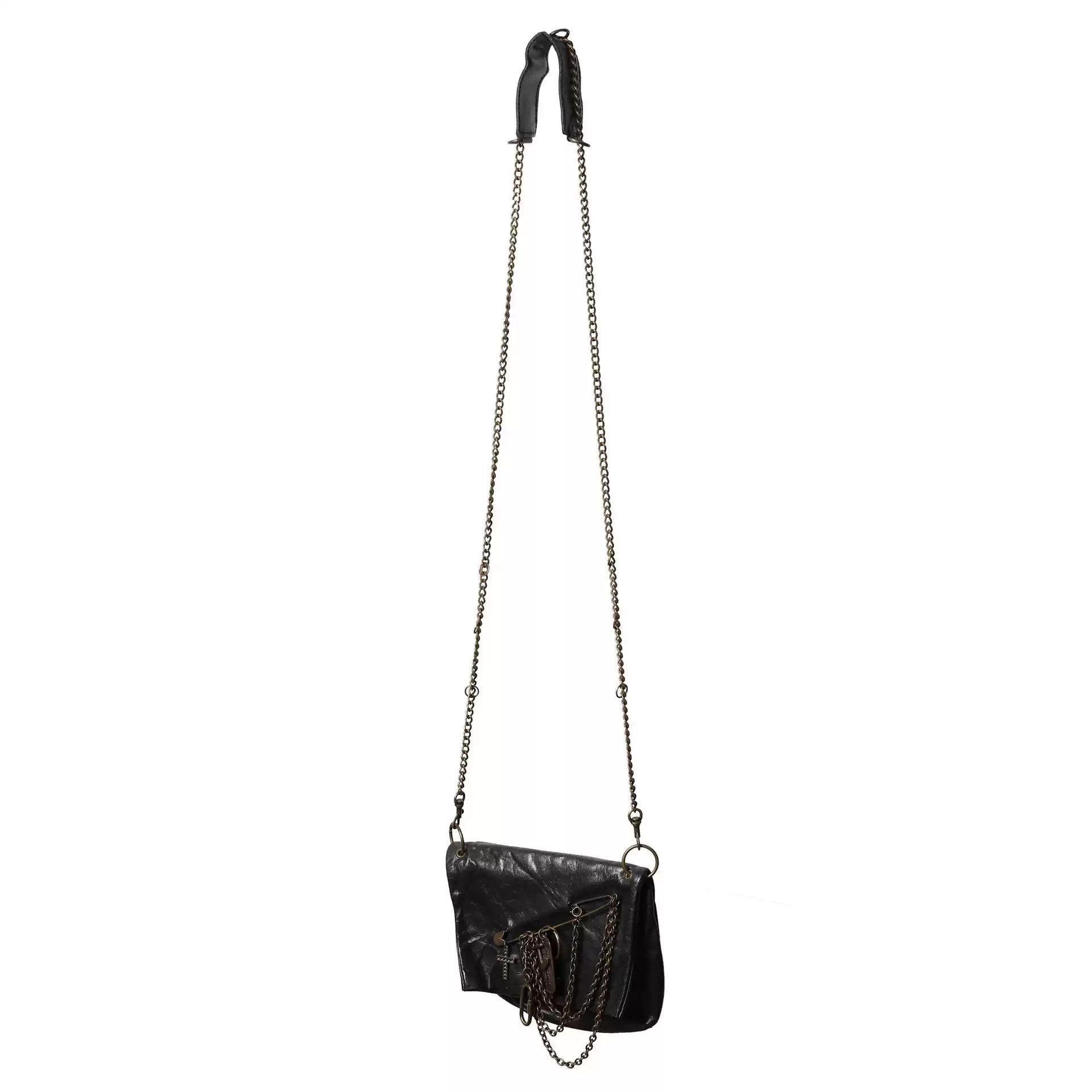 Jean Paul Gaultier Jean Paul Gaultie Pin Trim Leather Chain Crossbody Bag-2505 Size ONE SIZE - 3 Thumbnail