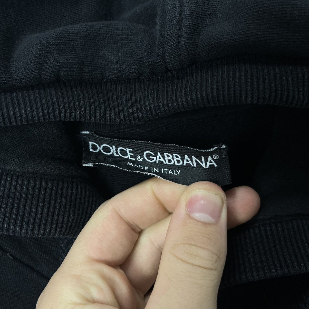 Dolce Gabbana zip hoodie vintage Rare Size M Black