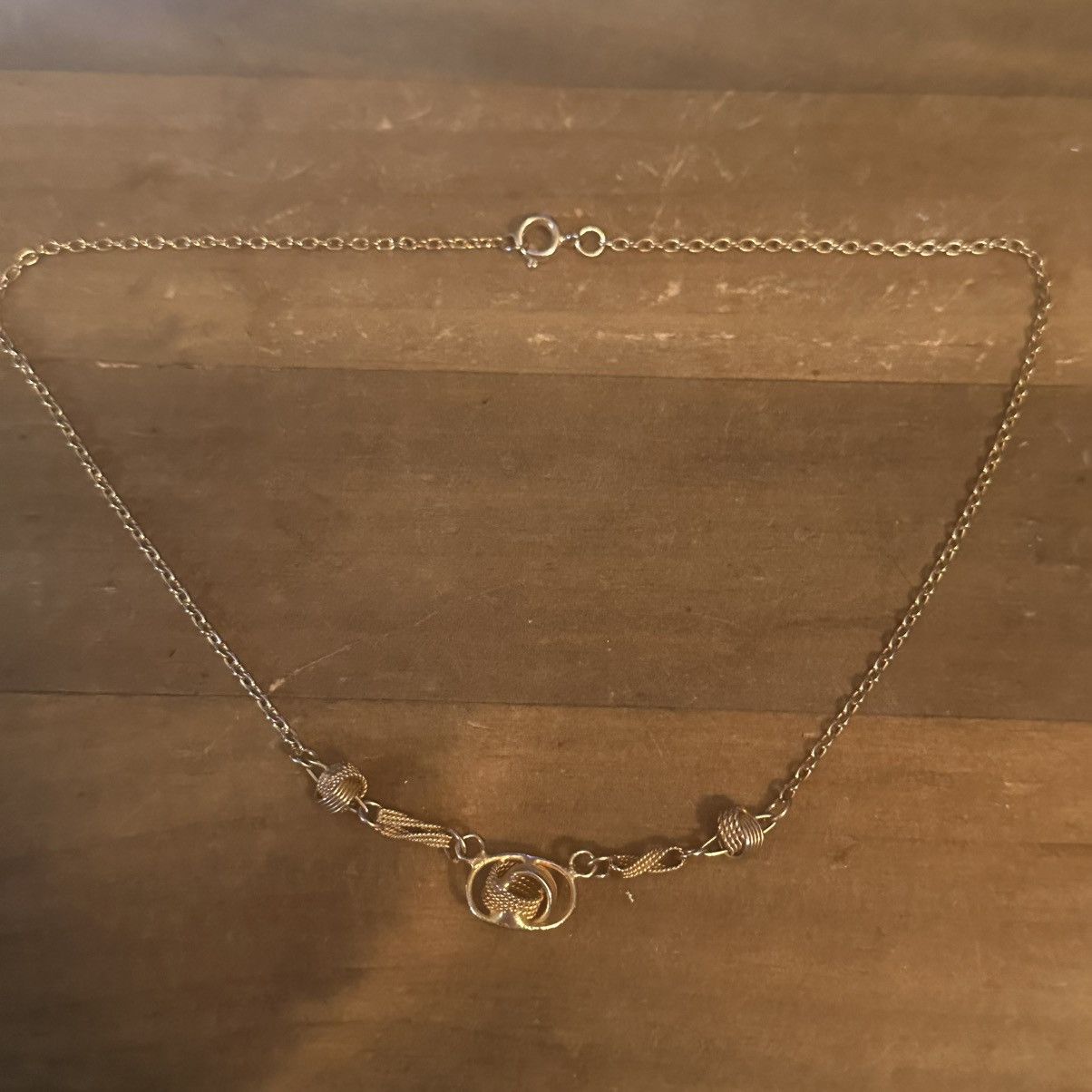 Vintage Vintage gold tone ribbon knot necklace Size ONE SIZE - 2 Thumbnail