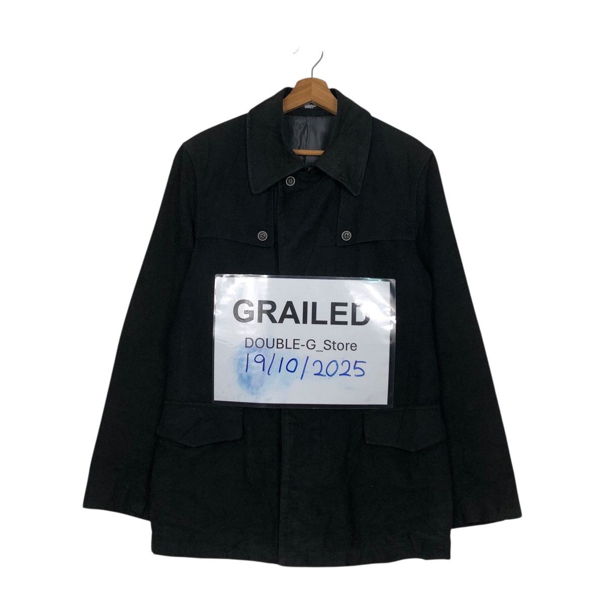 Tornado Mart 📌Rich Black Vintage Chore Work Jacket Tornado Mart Japan Size US L / EU 52-54 / 3 - 1 Thumbnail
