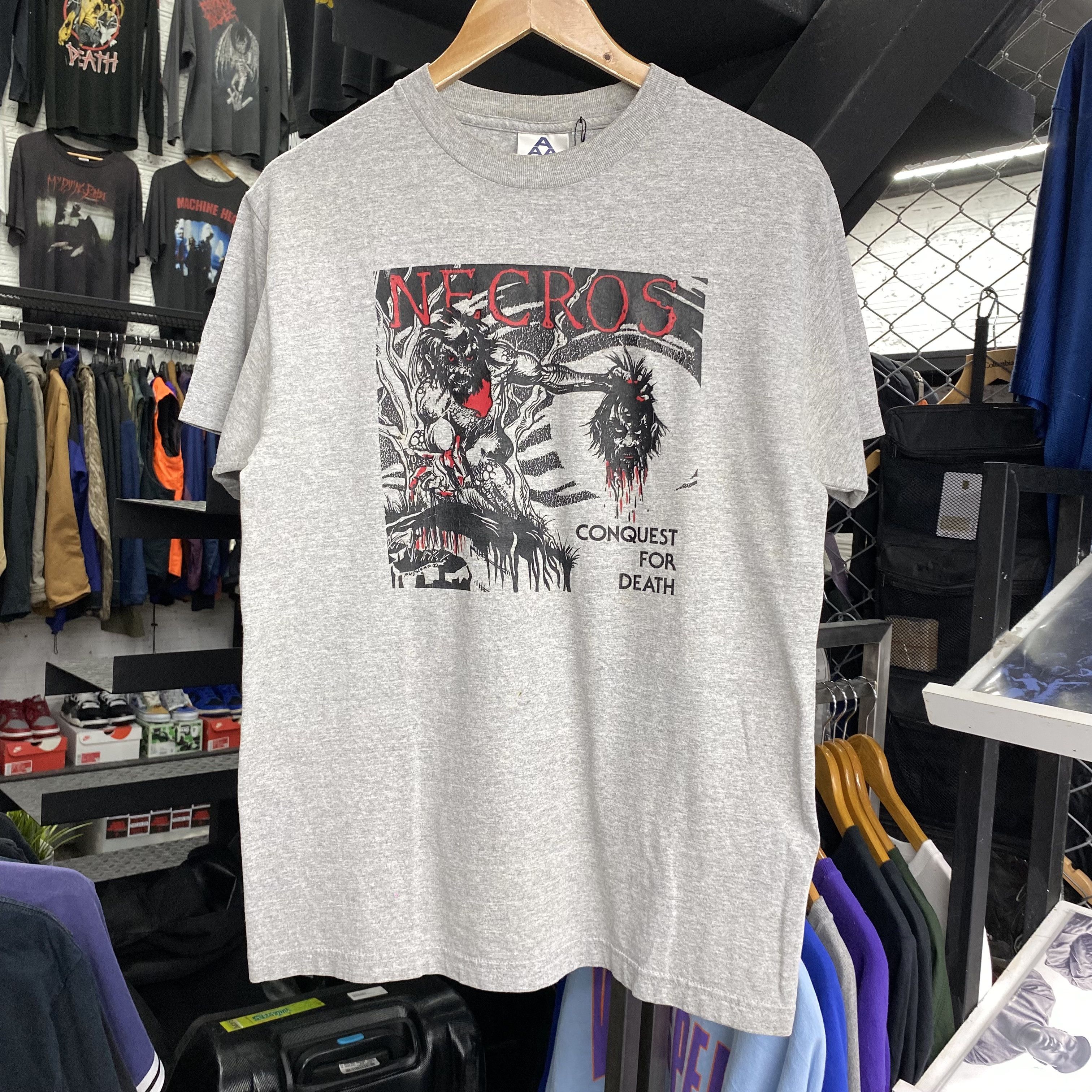 Band Tees NECROS Conquest for Death Vintage Mid 2000s Size US M / EU 48-50 / 2 - 1 Thumbnail