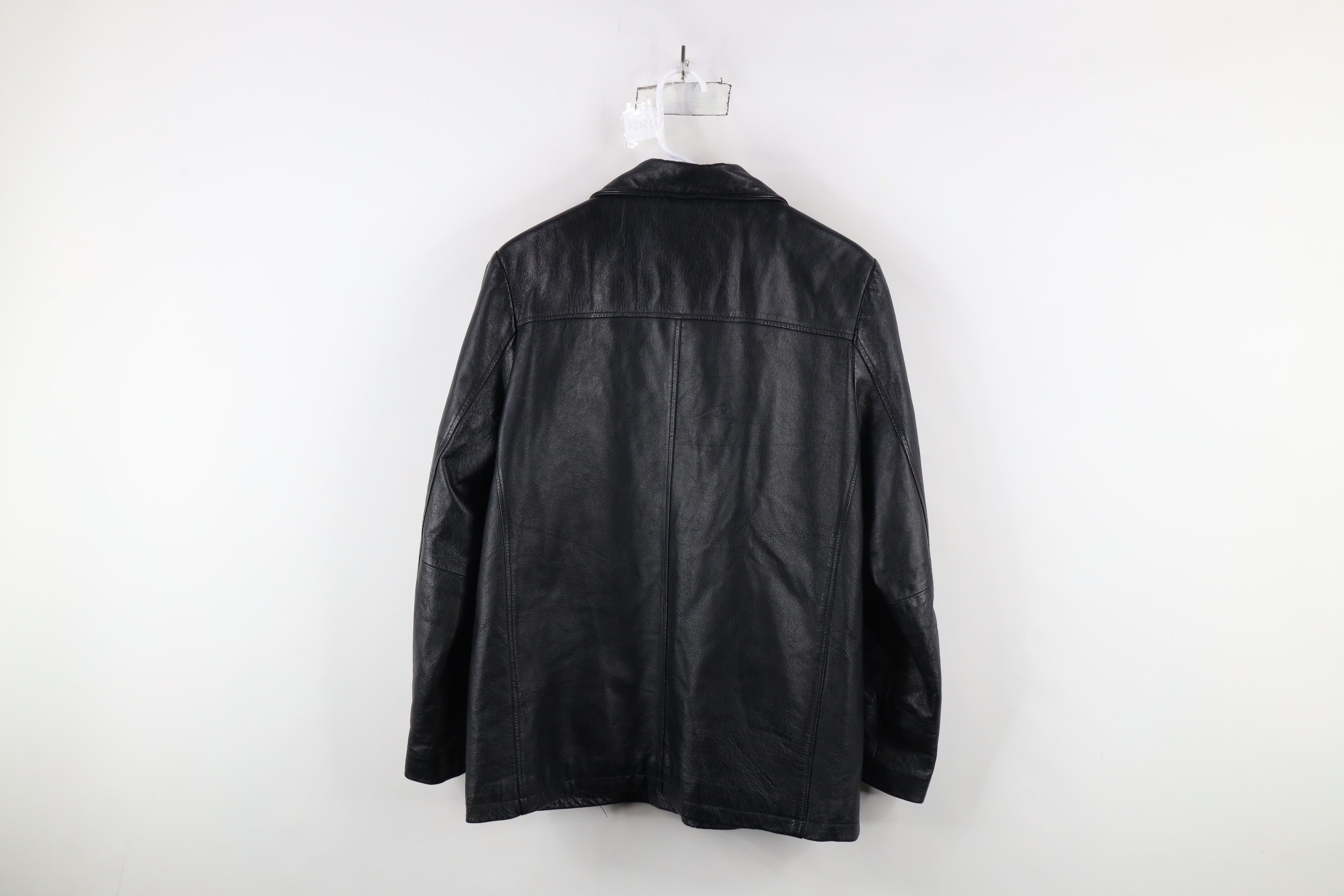 Vintage Vintage 90s Streetwear Quilted Leather Full Zip Jacket Size M / US 6-8 / IT 42-44 - 12 Thumbnail