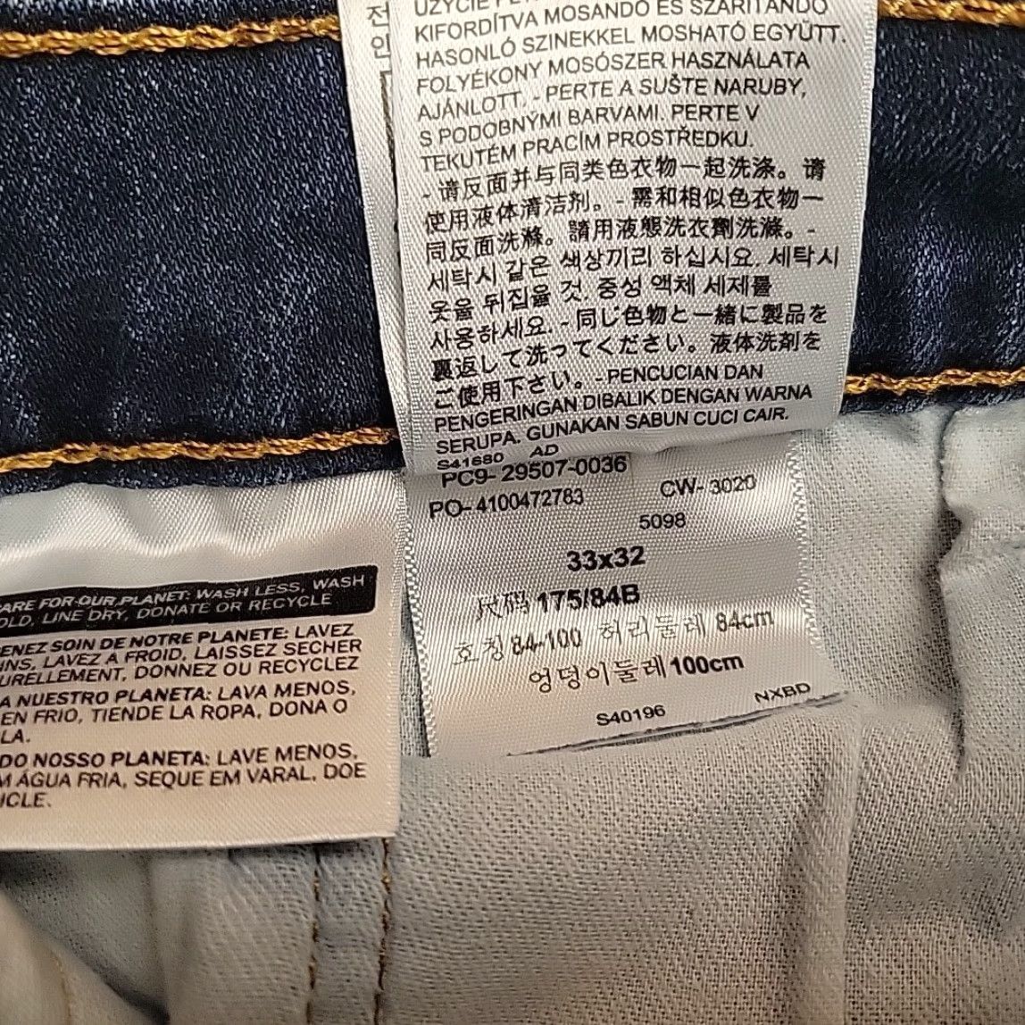 Vintage Levis Jeans Mens 33x32 Blue Denim 502 Red Tab Stretch Comfort Blend Casual Jeans Size US 33 - 5 Thumbnail