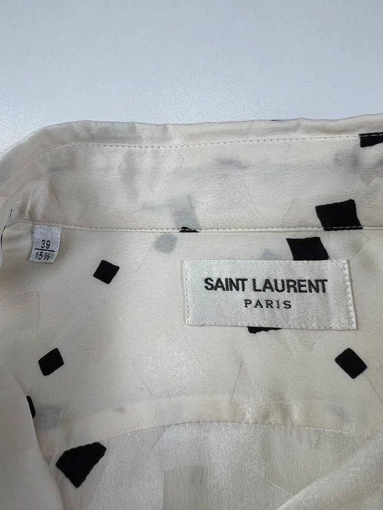 Saint Laurent Paris saint Laurent paris size 39 20ss Silk Square Shirt 2503-Ne Size US M / EU 48-50 / 2 - 3 Thumbnail