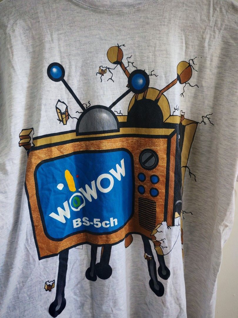 Nutmeg Vintage wowow TV bs-5ch mirror print shirt Size US L / EU 52-54 / 3 - 2 Thumbnail