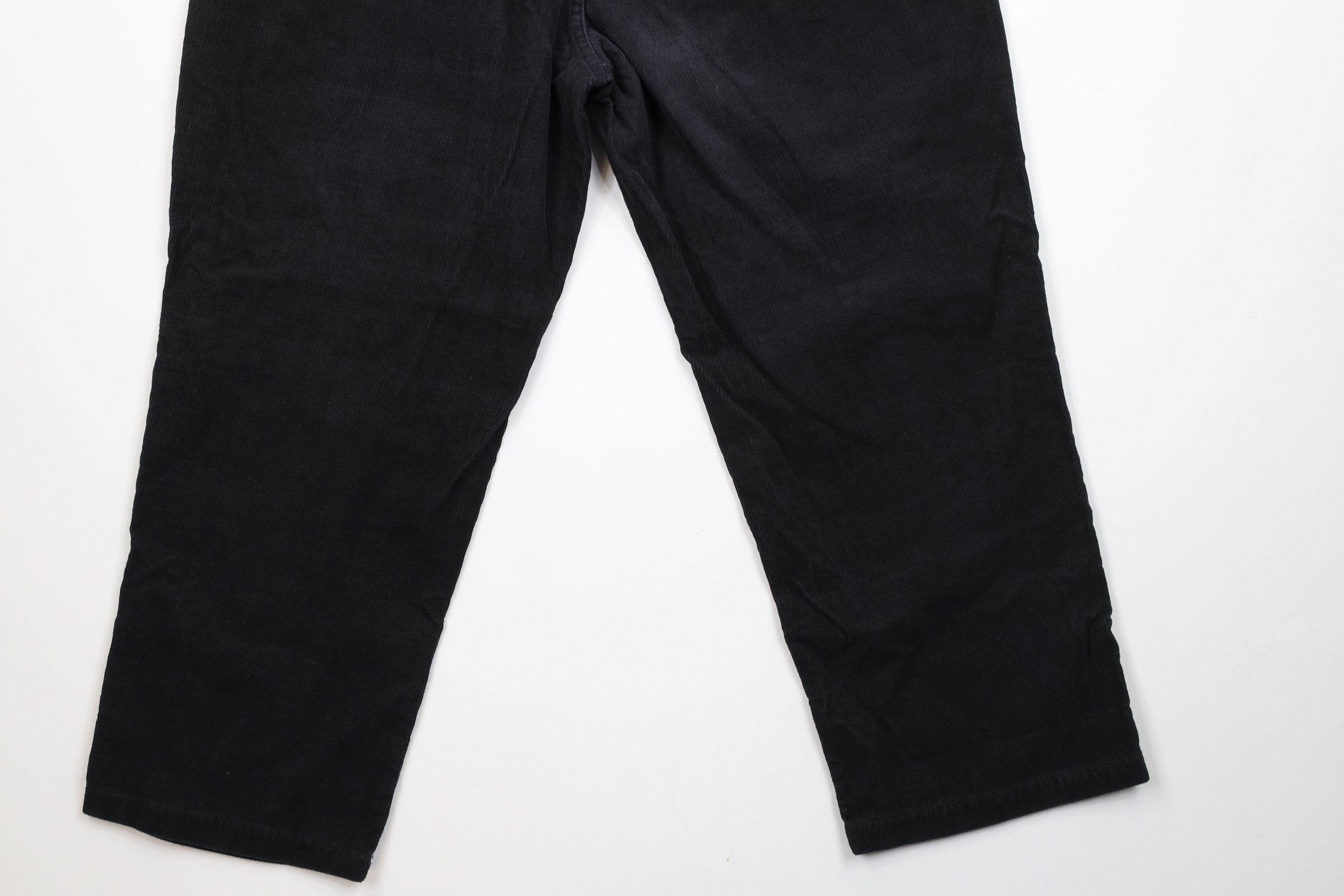 Vintage Vintage 90s Streetwear Wide Leg Corduroy Chino Pants Black Size US 36 / EU 52 - 11 Thumbnail