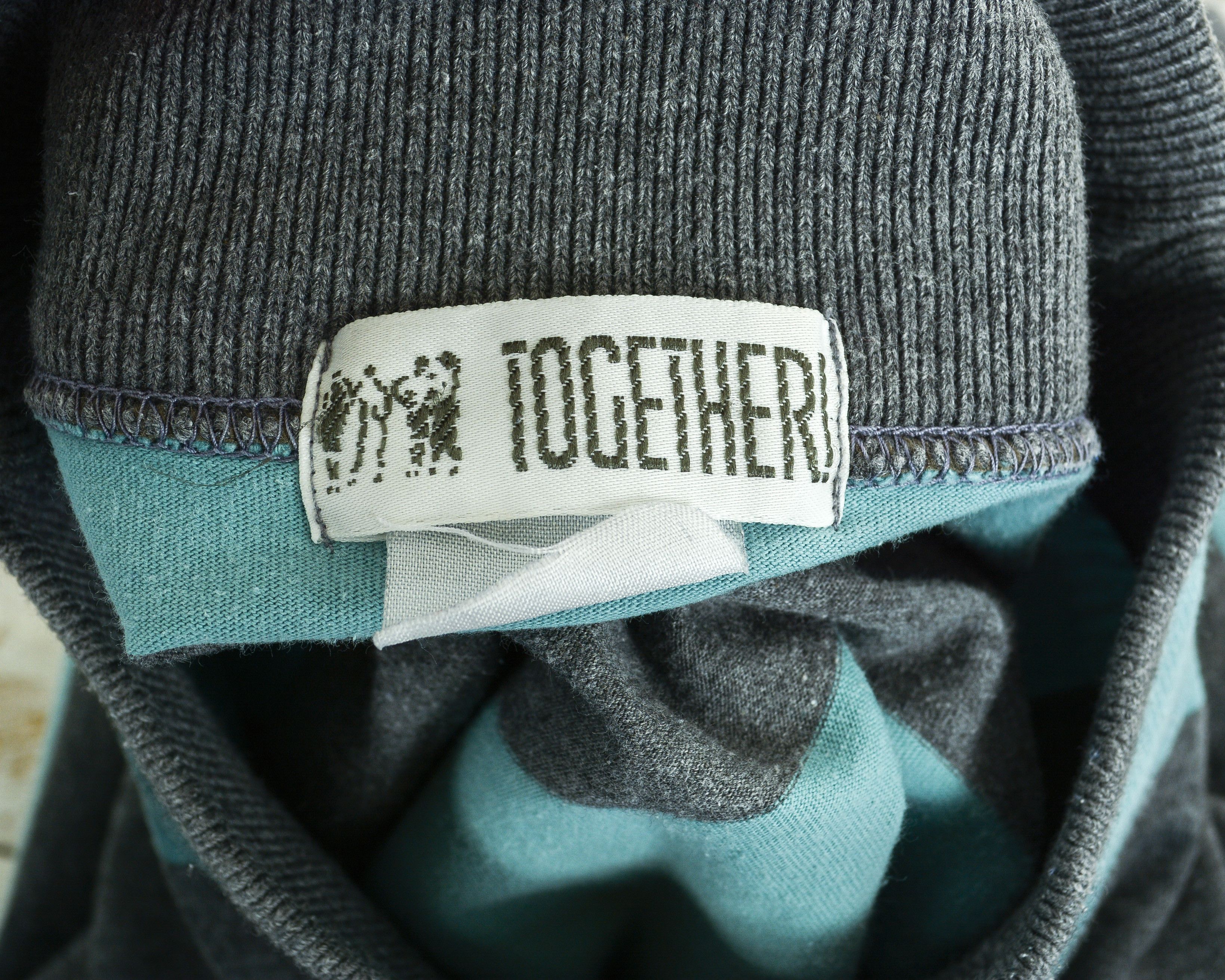 By Together × Vintage TOGETHER Turtle Neck Pullover Long Sleeve T-Shirt Striped Size S / US 4 / IT 40 - 6 Thumbnail
