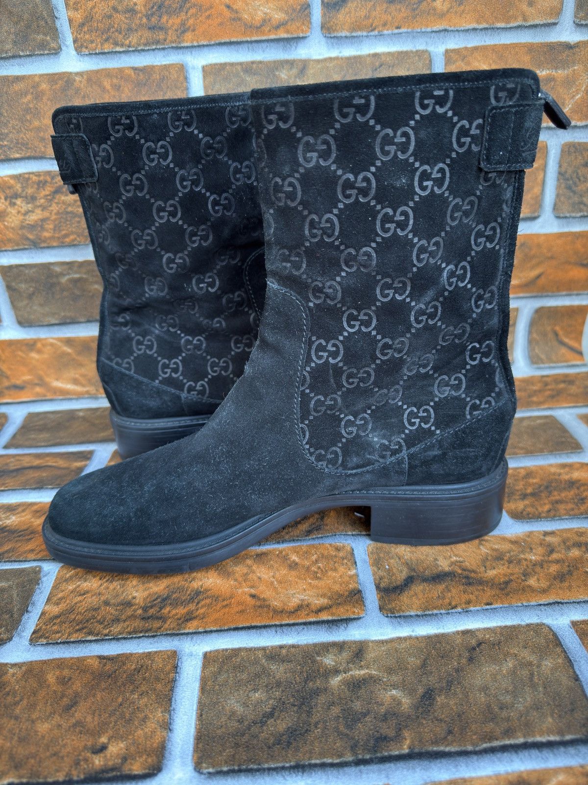 Gucci Suede Gg biker boots Size US 9 / IT 39 - 8 Thumbnail