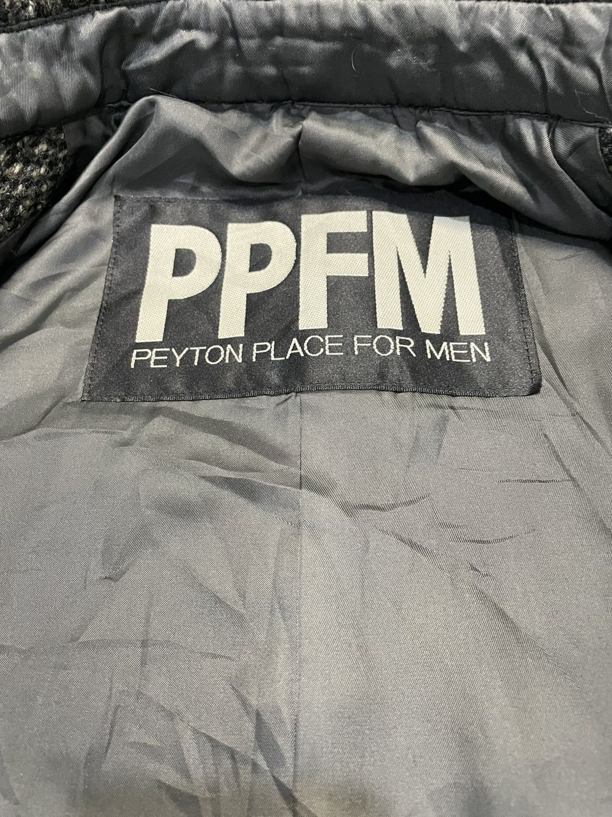 Japanese Brand PPFM HERRINGBONE Wool Long Jacket Heavy Coat Size US M / EU 48-50 / 2 - 8 Thumbnail