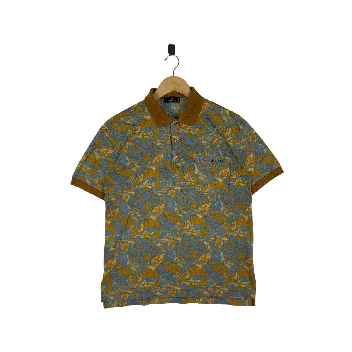 Vintage Vintage ZANOBETTI ITALY HAWAII Floral Polo Size US M / EU 48-50 / 2 - 1 Thumbnail