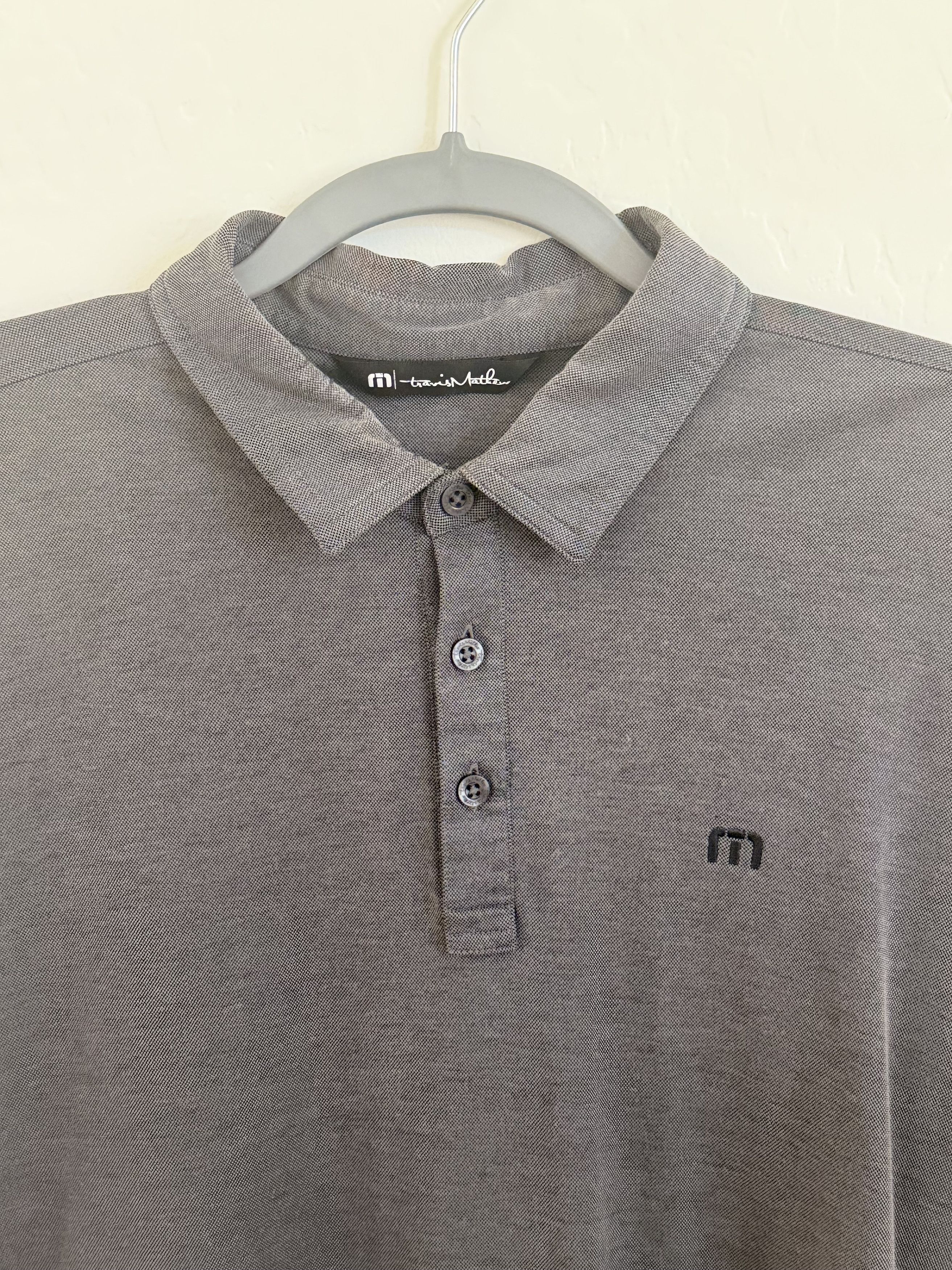 TravisMathew TravisMathew Zinna Polo – Charcoal Heather – Size Large Size US L / EU 52-54 / 3 - 6 Thumbnail
