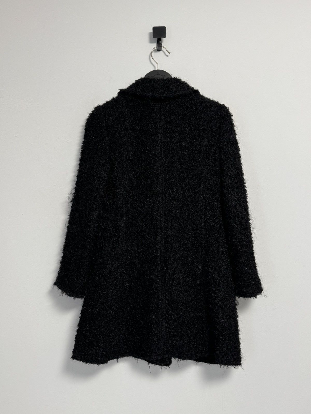 Dolce & Gabbana Dolce & Gabbana Black Boucle Wool Mohair Coat Jacket IT42 Size M / US 6-8 / IT 42-44 - 17 Thumbnail