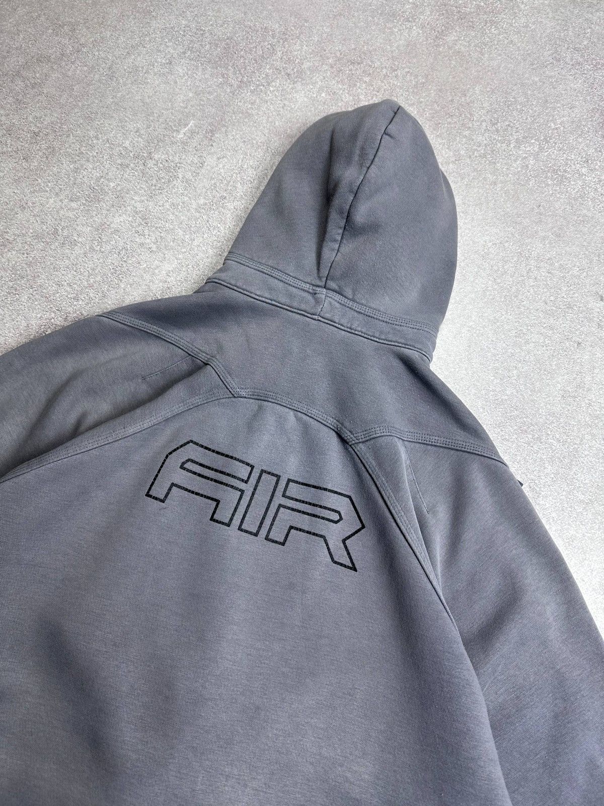 Nike Vintage 90s Nike Air Big Logo Ninja Hood Zip Hoodie XL Size US XL / EU 56 / 4 - 7 Thumbnail