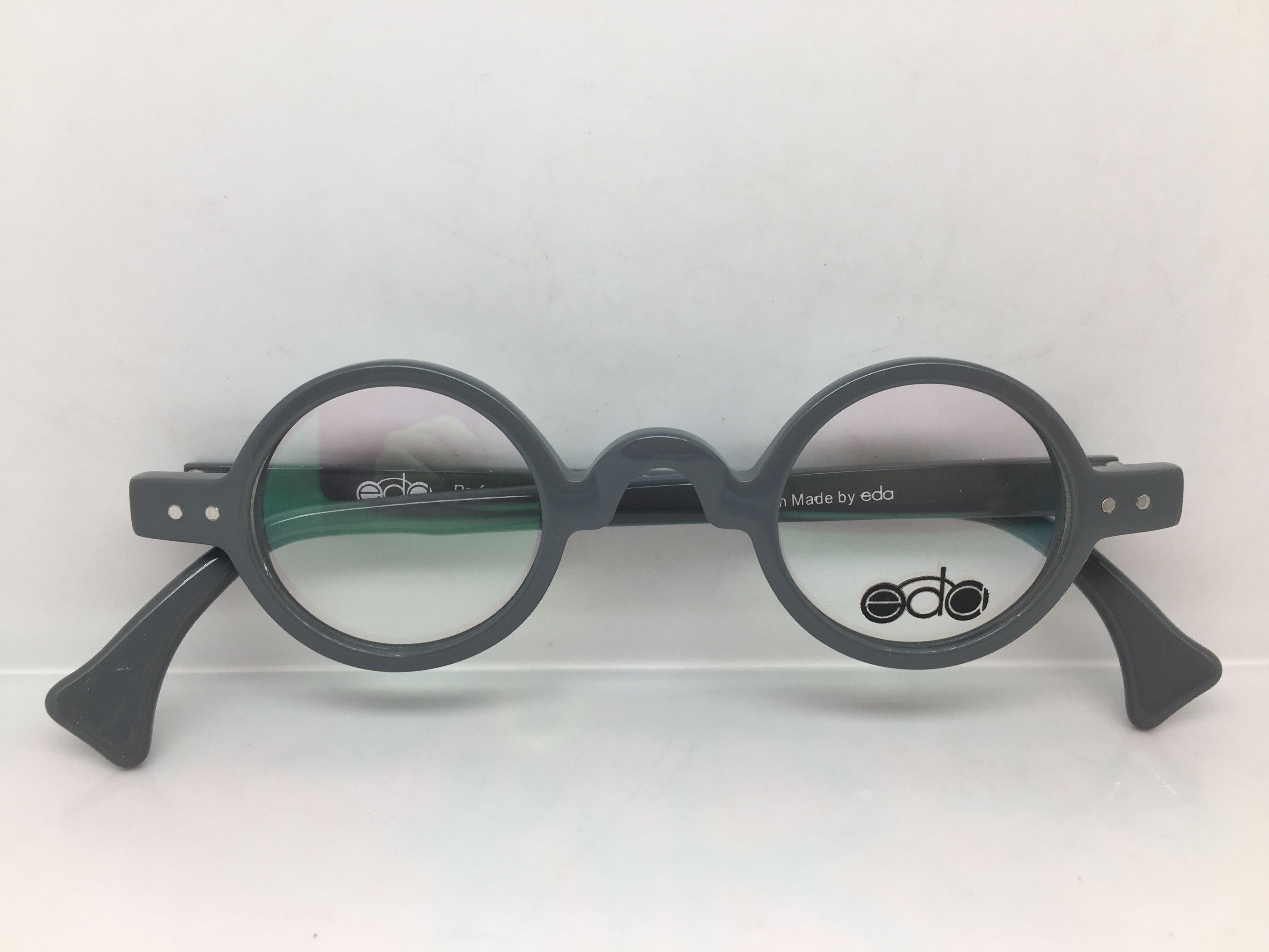 Other EYECRAFT 3012B Grey Ivy League Round Eyeglasses Frame Size ONE SIZE - 6 Thumbnail