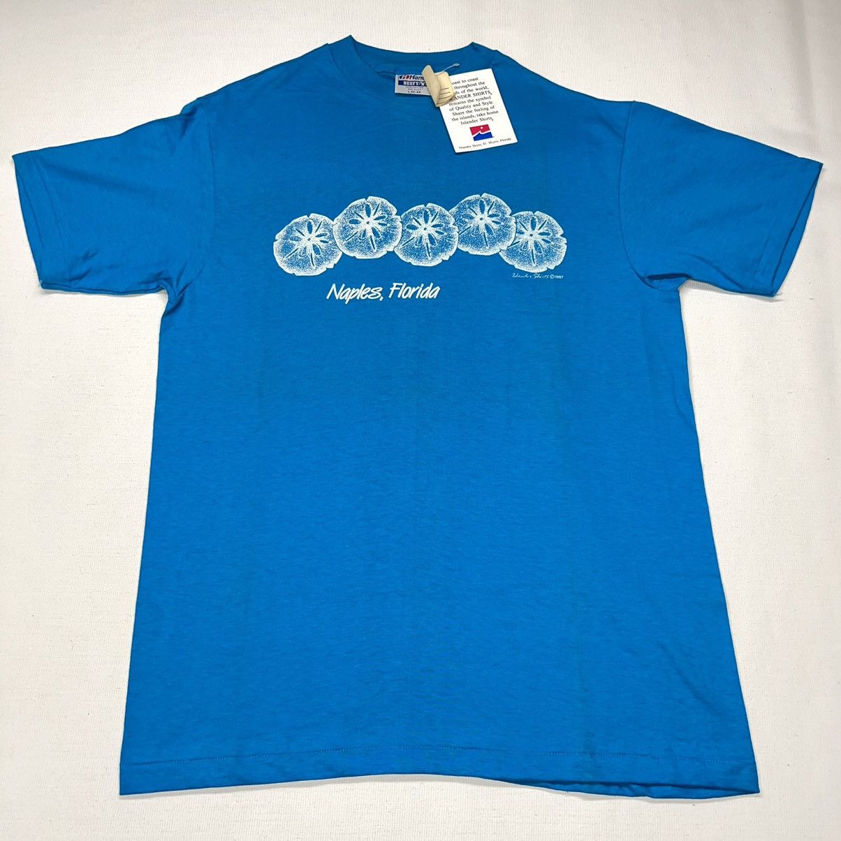 Vintage Florida Tee Shirt Sand Naples Beach Single Stitch 1980s Size US L / EU 52-54 / 3 - 1 Thumbnail