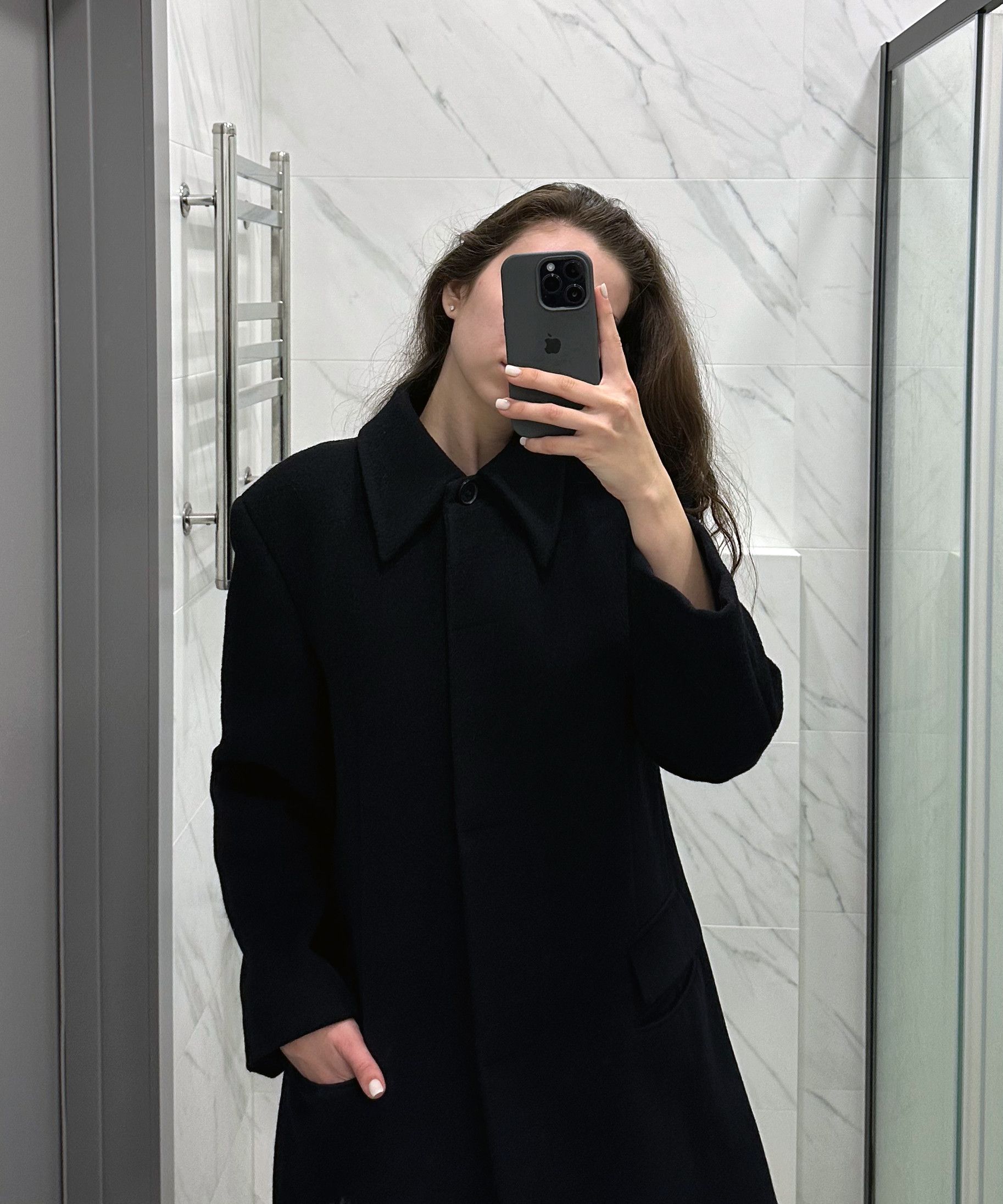 Gucci 🔴 GUCCI Coat Jacket Black Alpaca Wool Vintage Buttons 90s Size L / US 10 / IT 46 - 4 Thumbnail