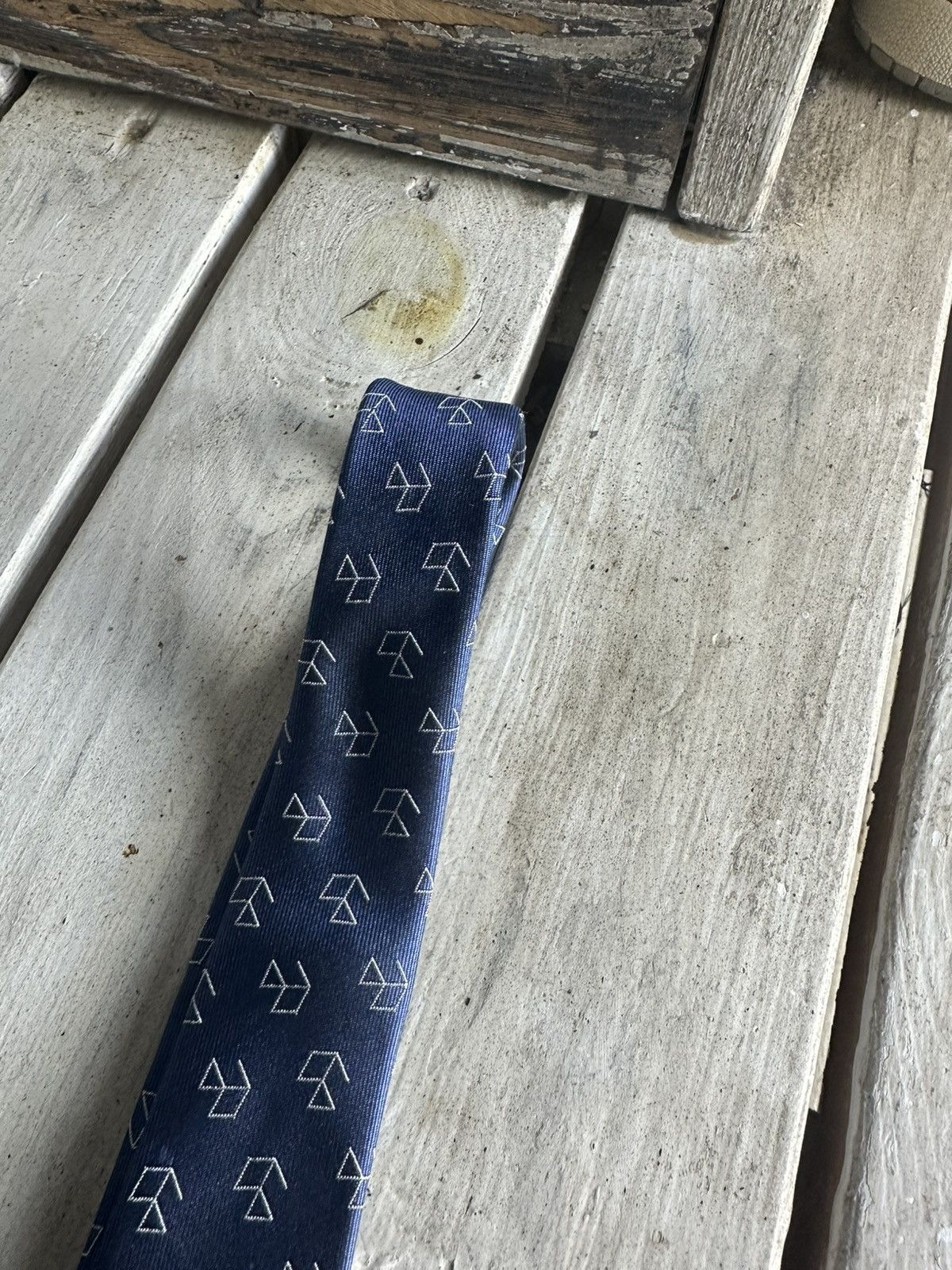 Designer × Karl Lagerfeld 🚨RARE KARL LAGERFIELD Tie old money style luxury monogram Size ONE SIZE - 8 Thumbnail