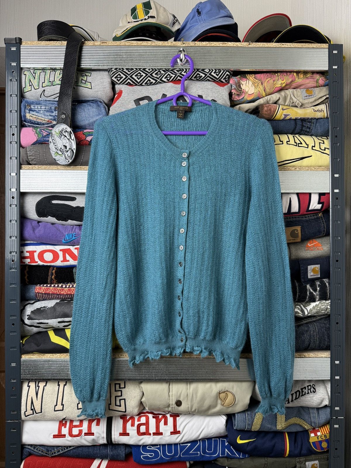 Vintage Louis Vuitton Cashemere Cardigan Size L / US 10 / IT 46 - 1 Thumbnail