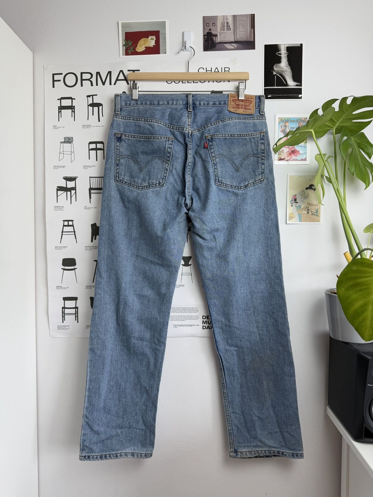 Levi's × Vintage Vintage Levi’s 505 wide leg babyblue denim jeans pants 34x32 Size US 34 / EU 50 - 1 Thumbnail
