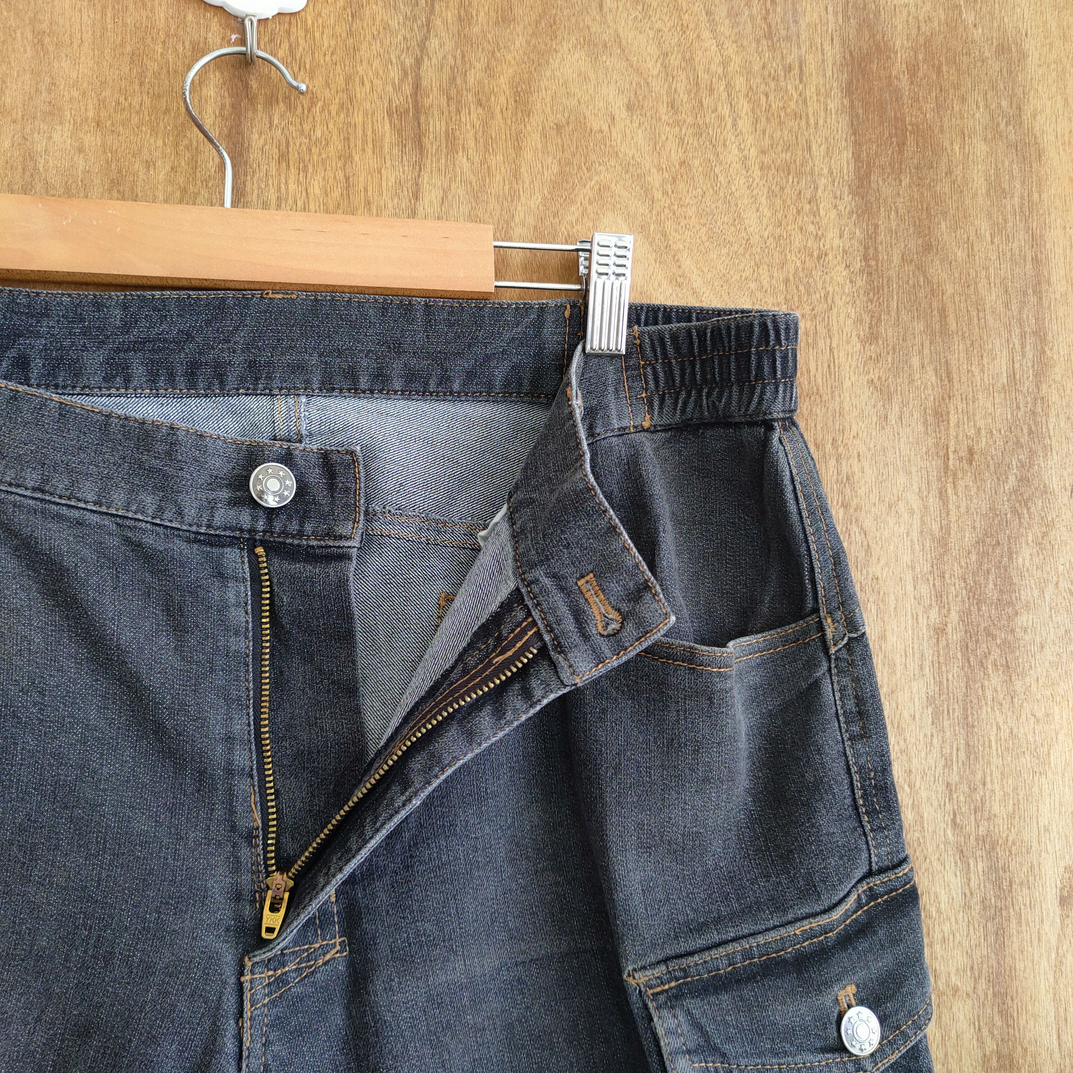 Japanese Brand × Vintage VINTAGE TLC BLACK CARGO PANTS Size US 34 / EU 50 - 11 Thumbnail