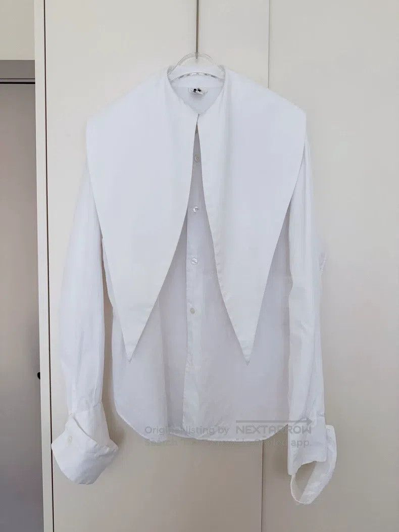 Comme des Garcons Comme Des Garcons White Shirt Women's Long Sleeve Size M / US 6-8 / IT 42-44 - 2 Thumbnail