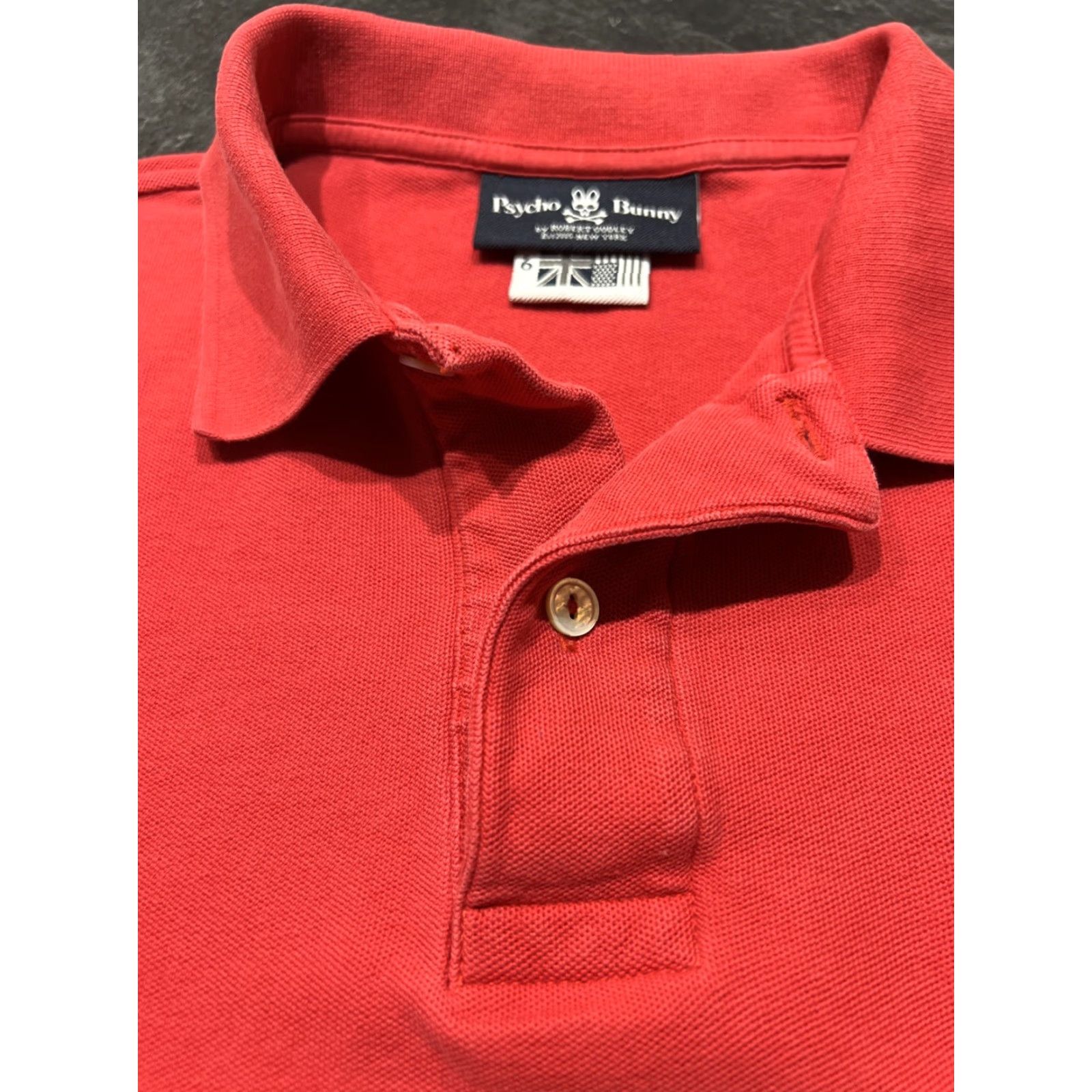Psycho Bunny Psycho Bunny Polo Red Shirt Large Men Golf Short Sleeve Cotton Regular Size US L / EU 52-54 / 3 - 4 Thumbnail