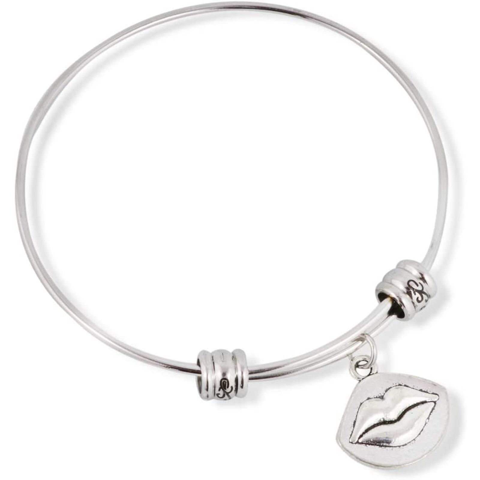 & Other Stories Lips on Oval Fancy Charm Bangle Bracelet Size ONE SIZE - 1 Thumbnail