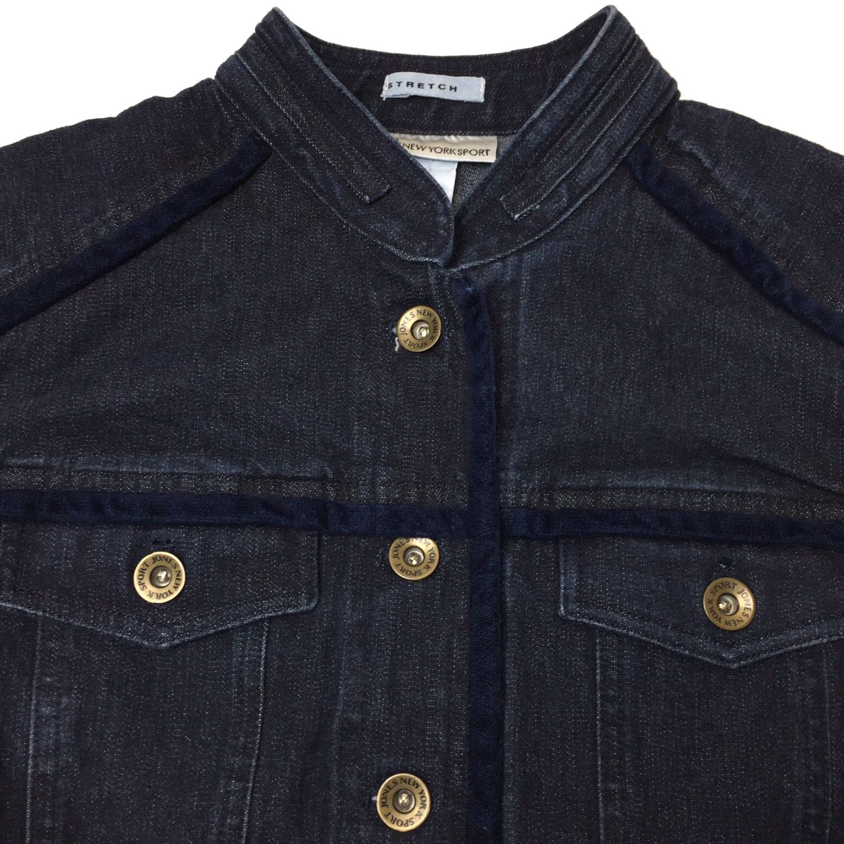 Jones New York Jones New York Jacket Women’s S Denim Blue Stretch Windbreaker Casual Size S / US 4 / IT 40 - 2 Thumbnail