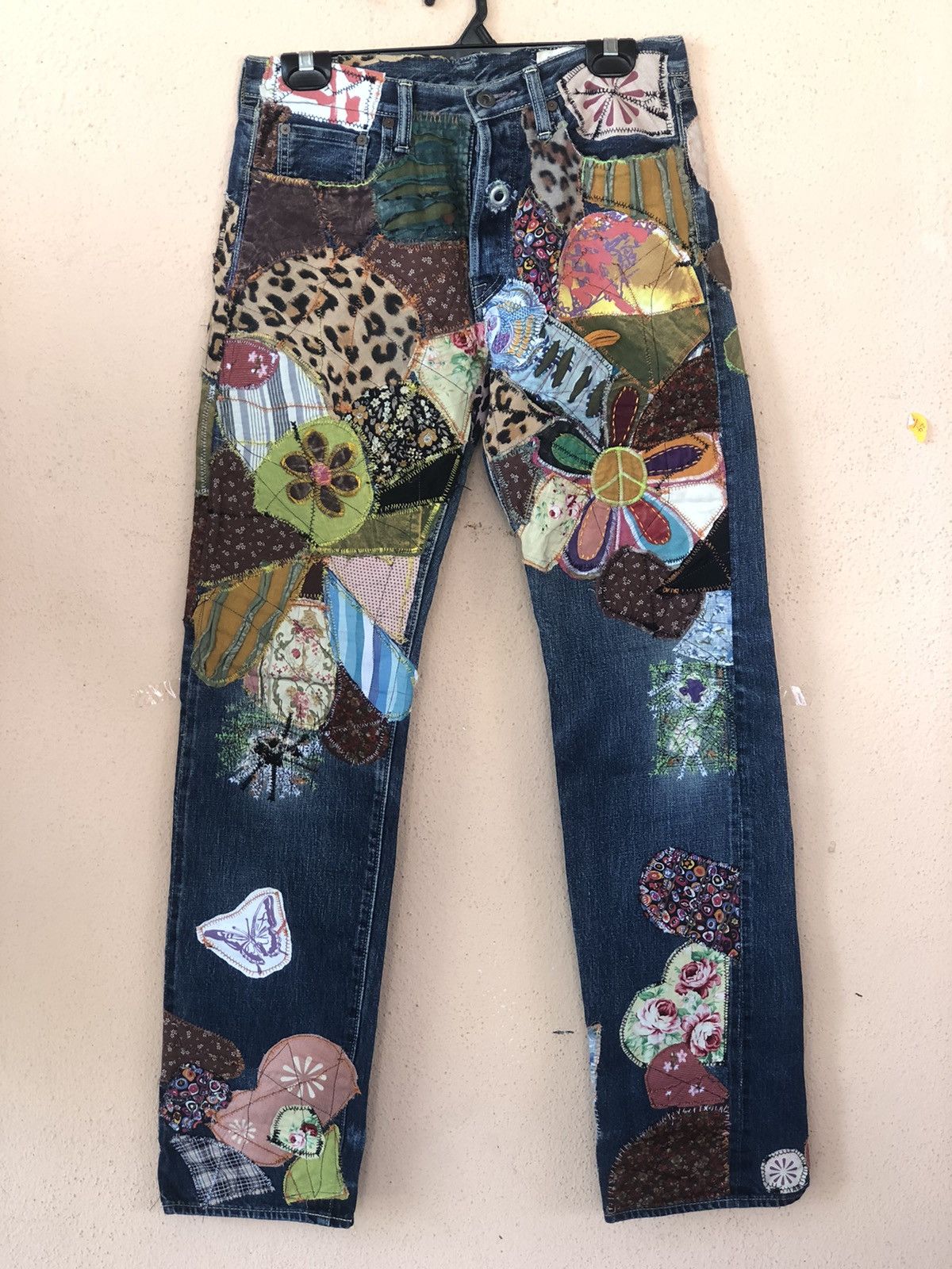 Japanese Brand × Kapital × Vintage Vintage KAPITAL Distressed Patchwork Custom Madez Size US 32 / EU 48 - 1 Thumbnail