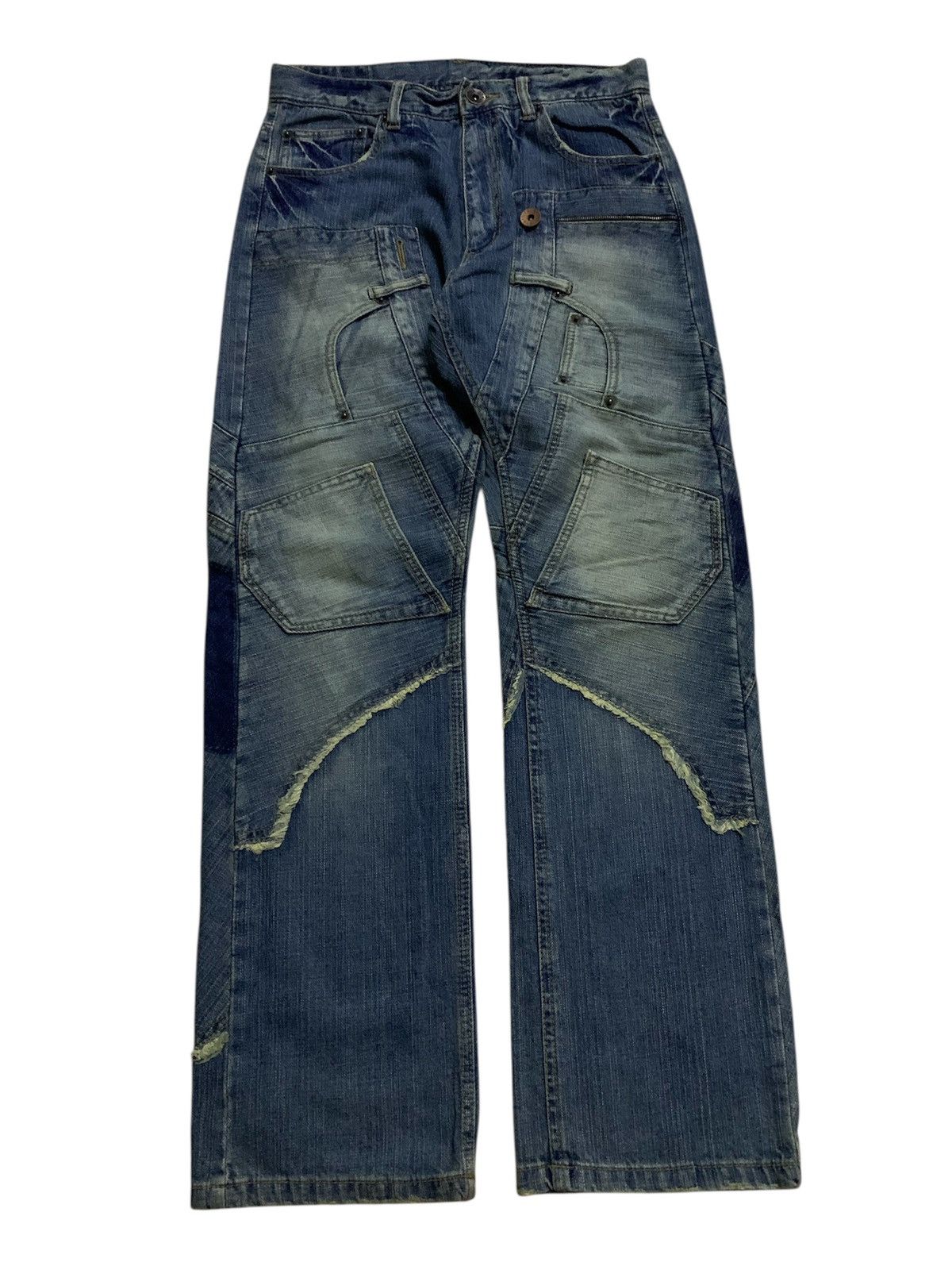 Hysteric Glamour 💥Japanese designer Graffito Stitch Patch Pocket Denim Size US 30 / EU 46 - 1 Thumbnail