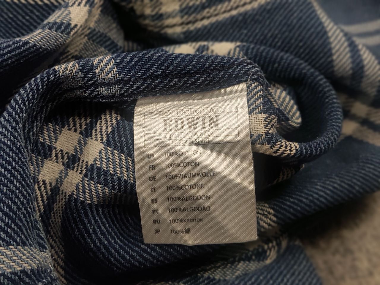 Edwin Edwin Vintage Japan labour Dense blue checkered cotton Shirt Size US M / EU 48-50 / 2 - 13 Thumbnail