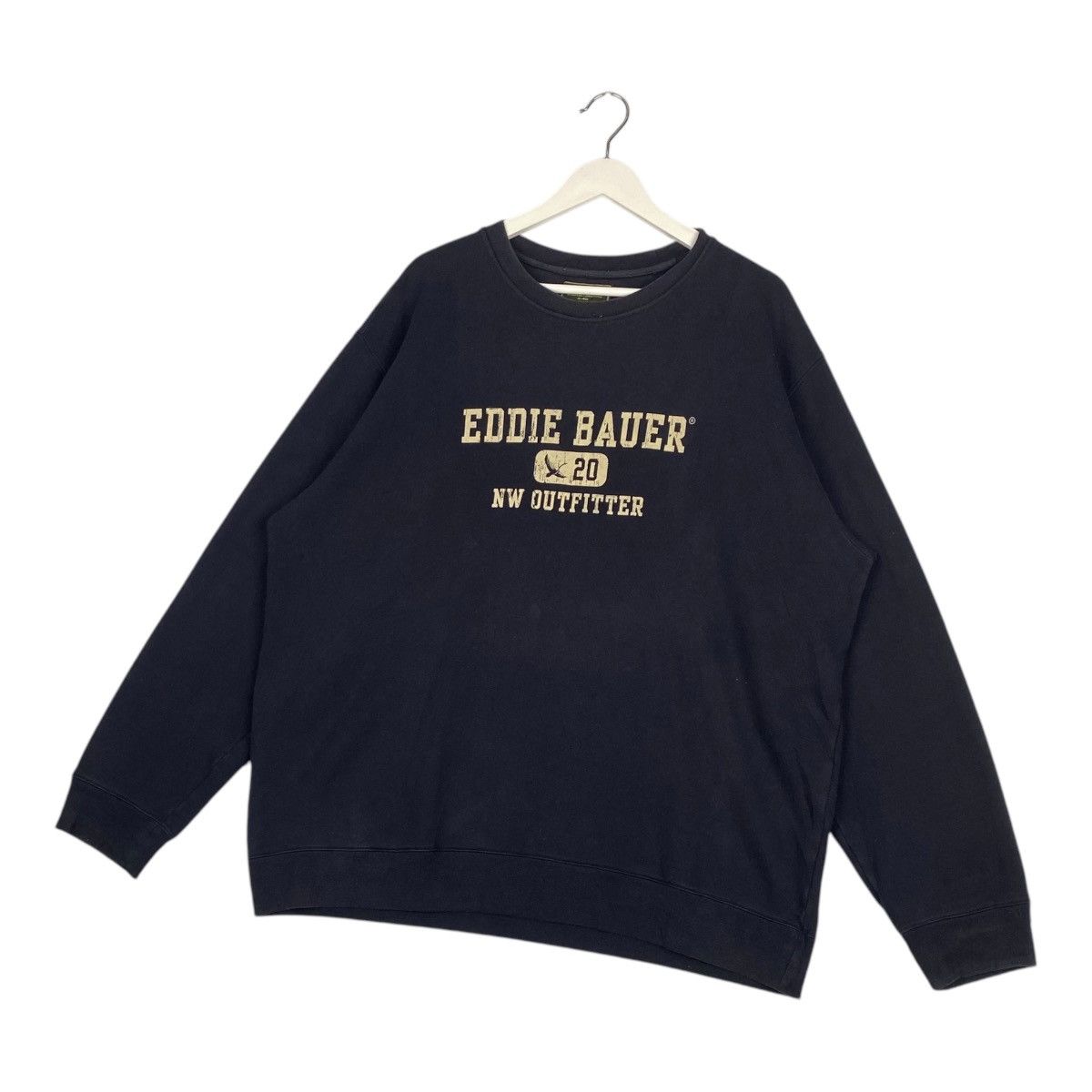 Designer × Eddie Bauer × Vintage Vintage Eddie Bauer Crewneck Sweatshirt Navy Blue Size US XL / EU 56 / 4 - 2 Thumbnail