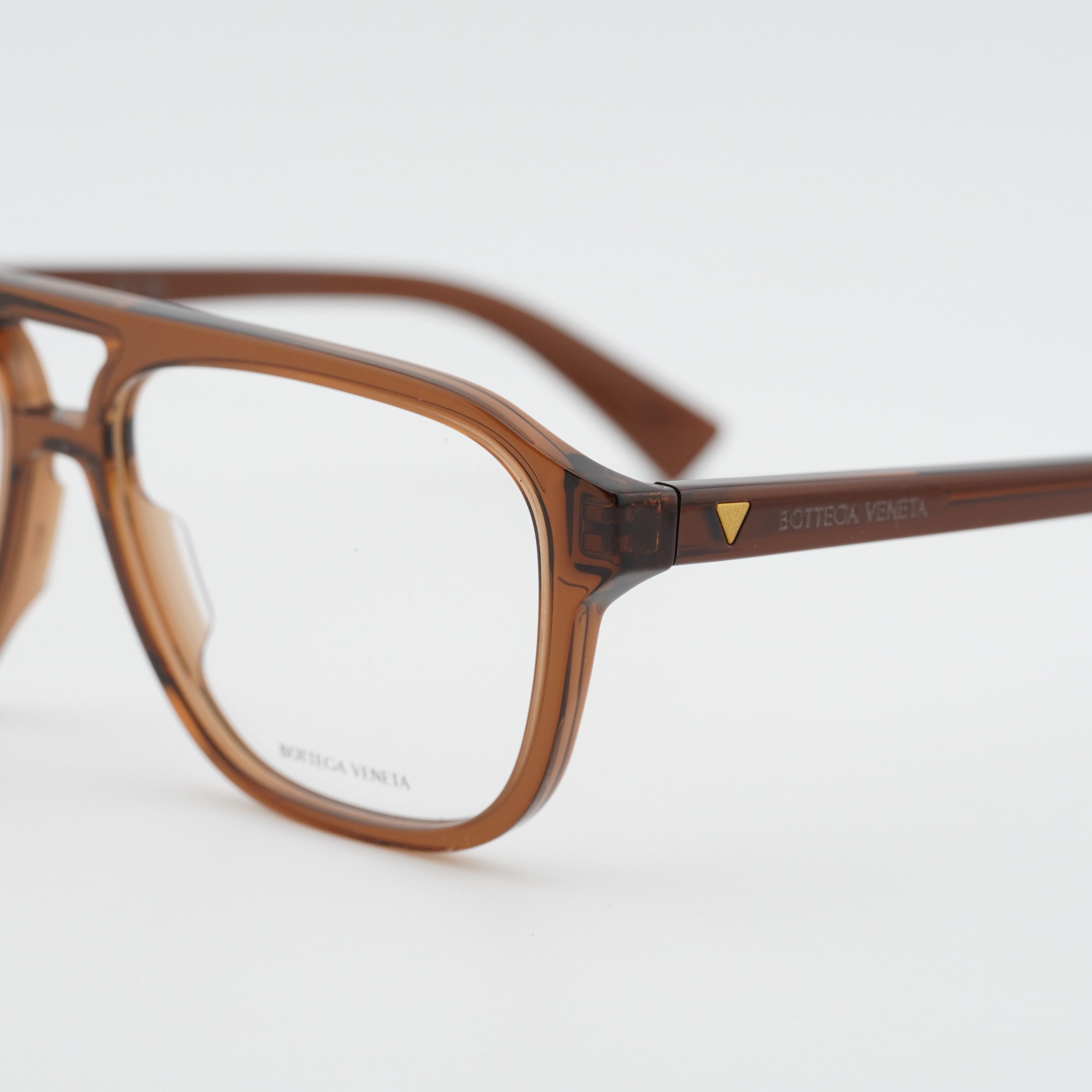 Bottega Veneta Bottega Veneta BV1294O 005 Unisex Eyeglasses Brown 56mm Size ONE SIZE - 3 Thumbnail