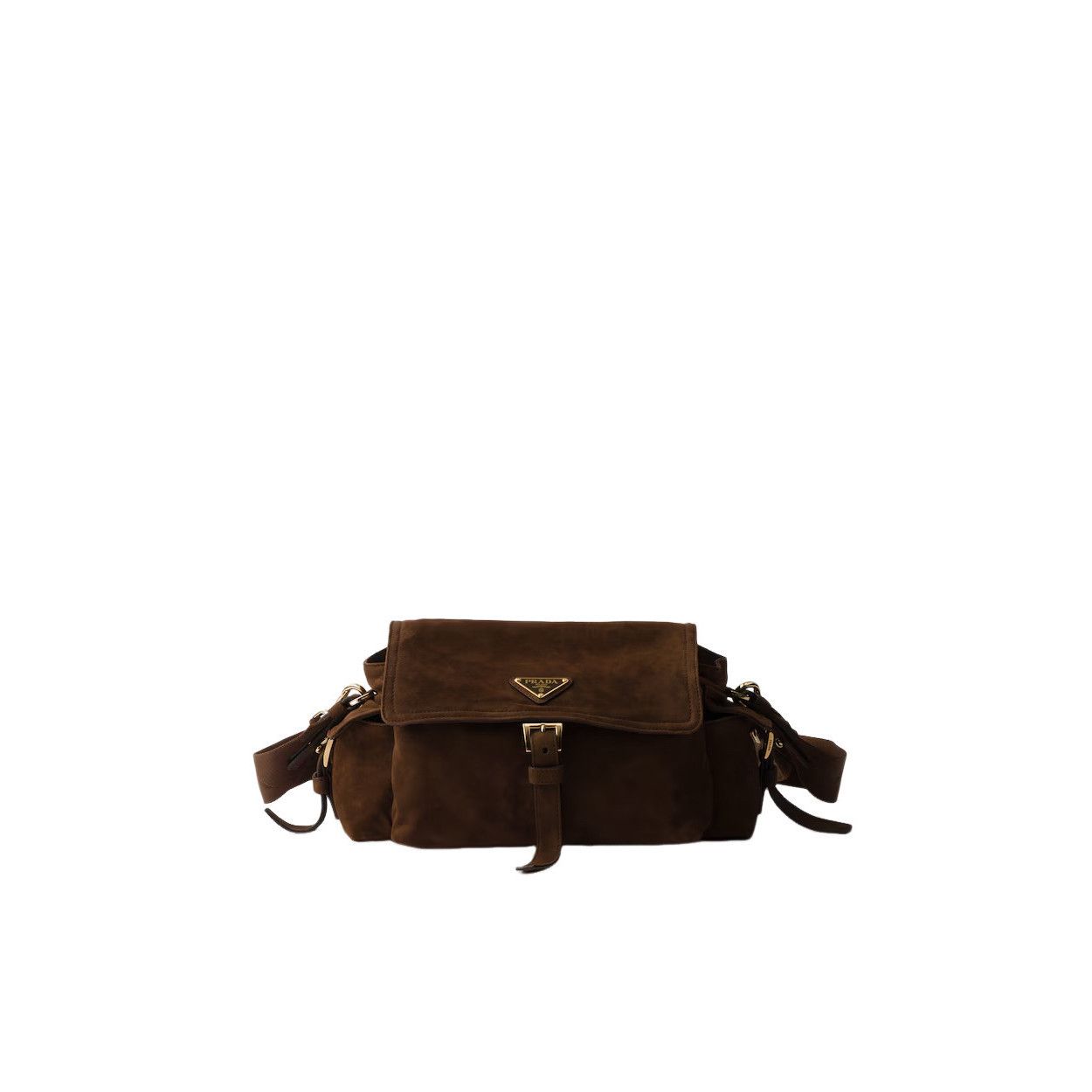 Prada PRADA Explore Medium $3650 Cocoa Brown Suede Shoulder Bag Ne Size ONE SIZE - 1 Thumbnail