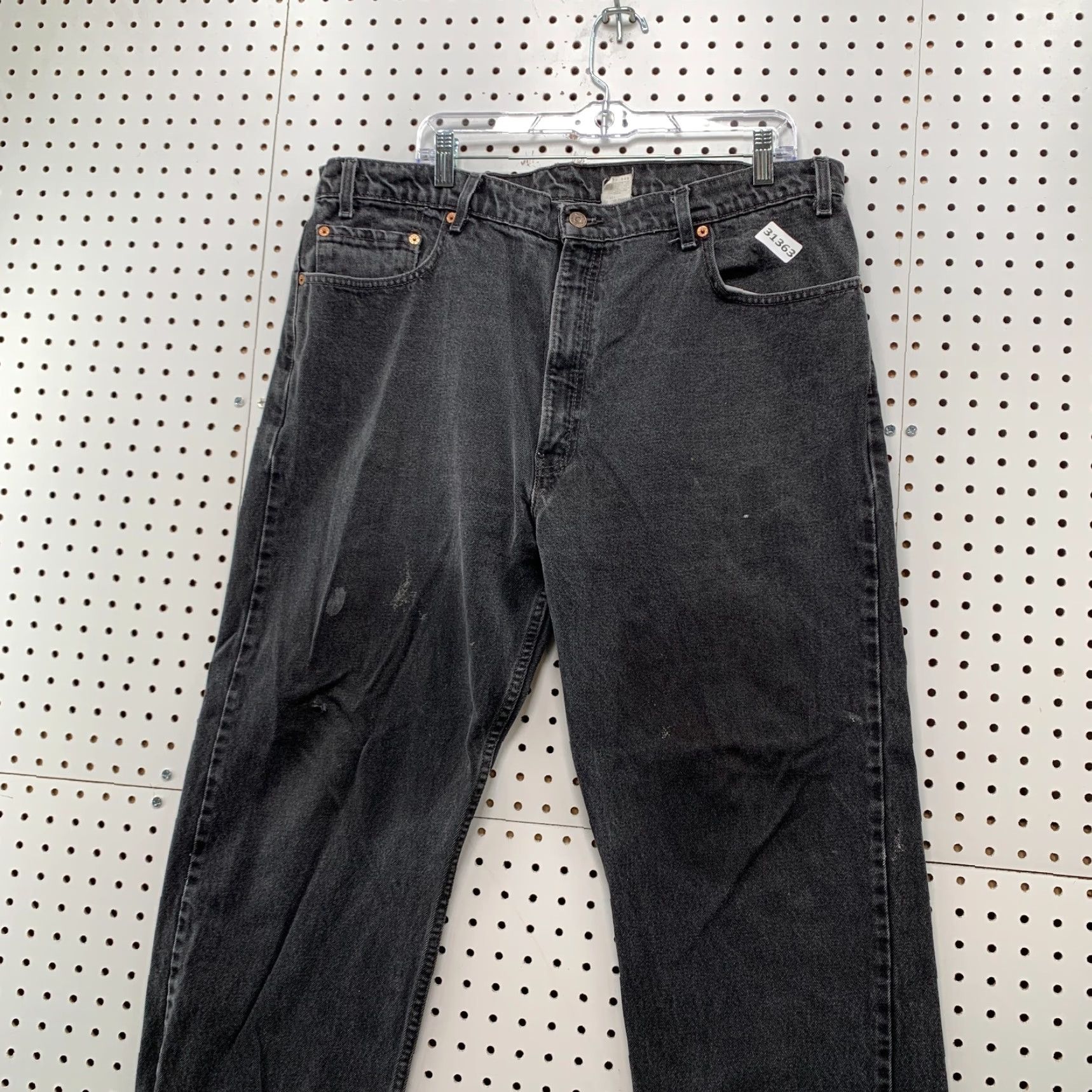 Levi's VINTAGE Levi's 505 Jeans Mens Regular 40x29.5 Black Denim 90s Straight Style Mens Size US 40 / EU 56 - 3 Thumbnail