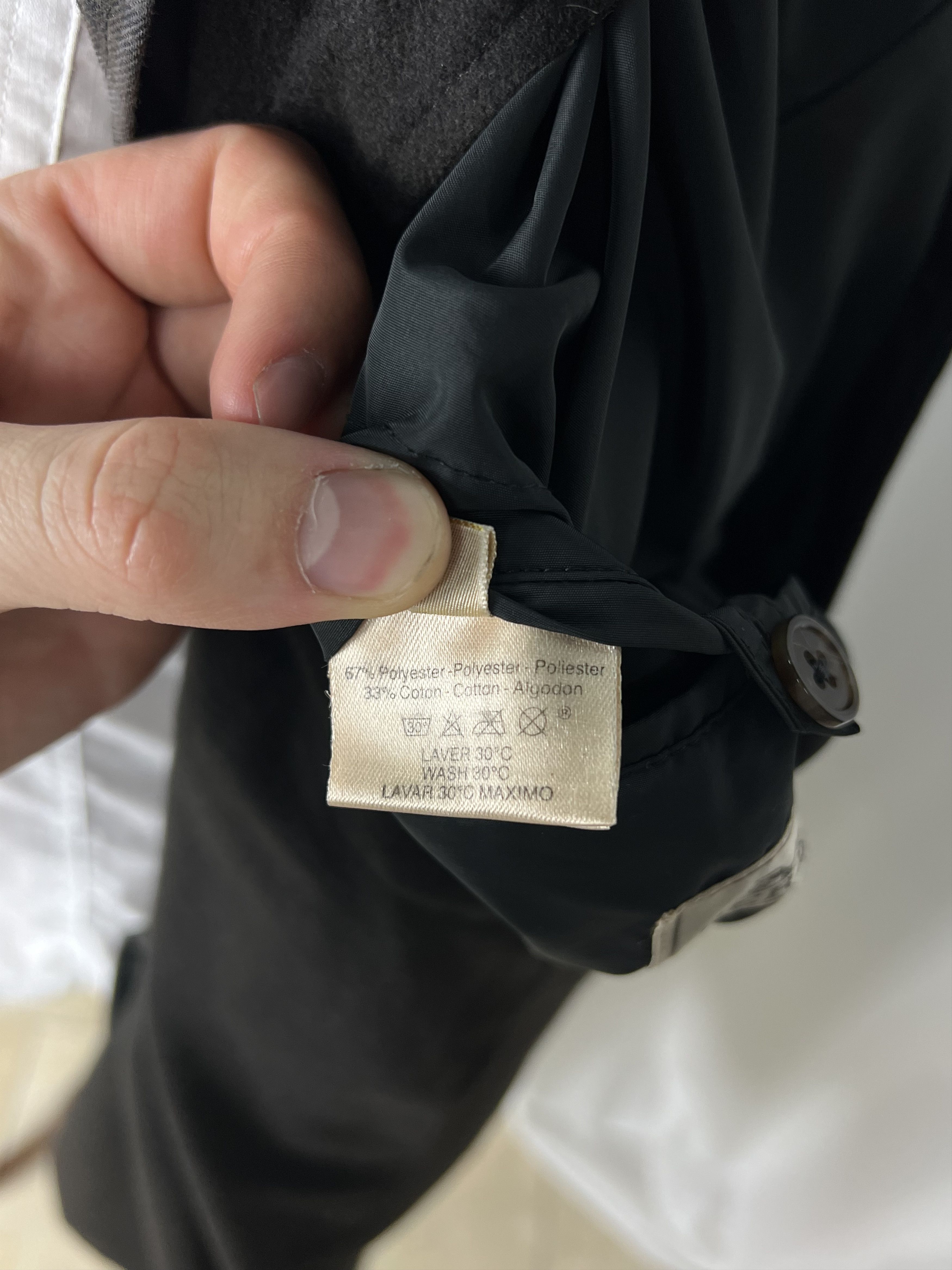 Hermes Plaid Waxed Cotton Removable Cashmere Lining Long Coat Size US L / EU 52-54 / 3 - 12 Thumbnail